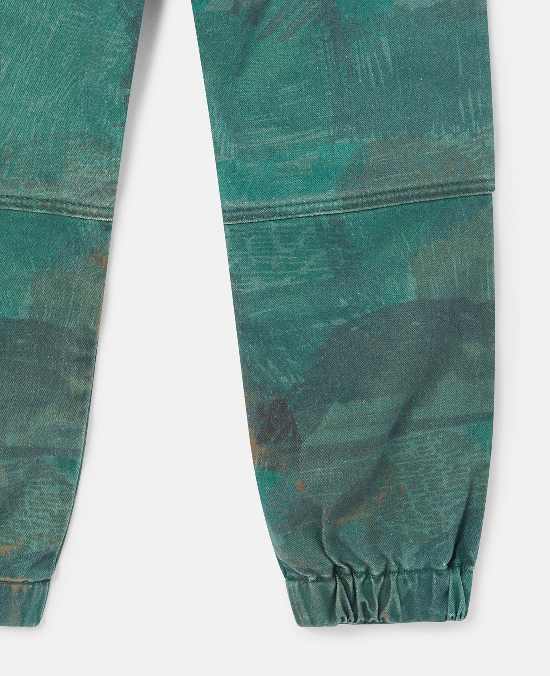 Scribble Print Joggers-Green-large image number 3