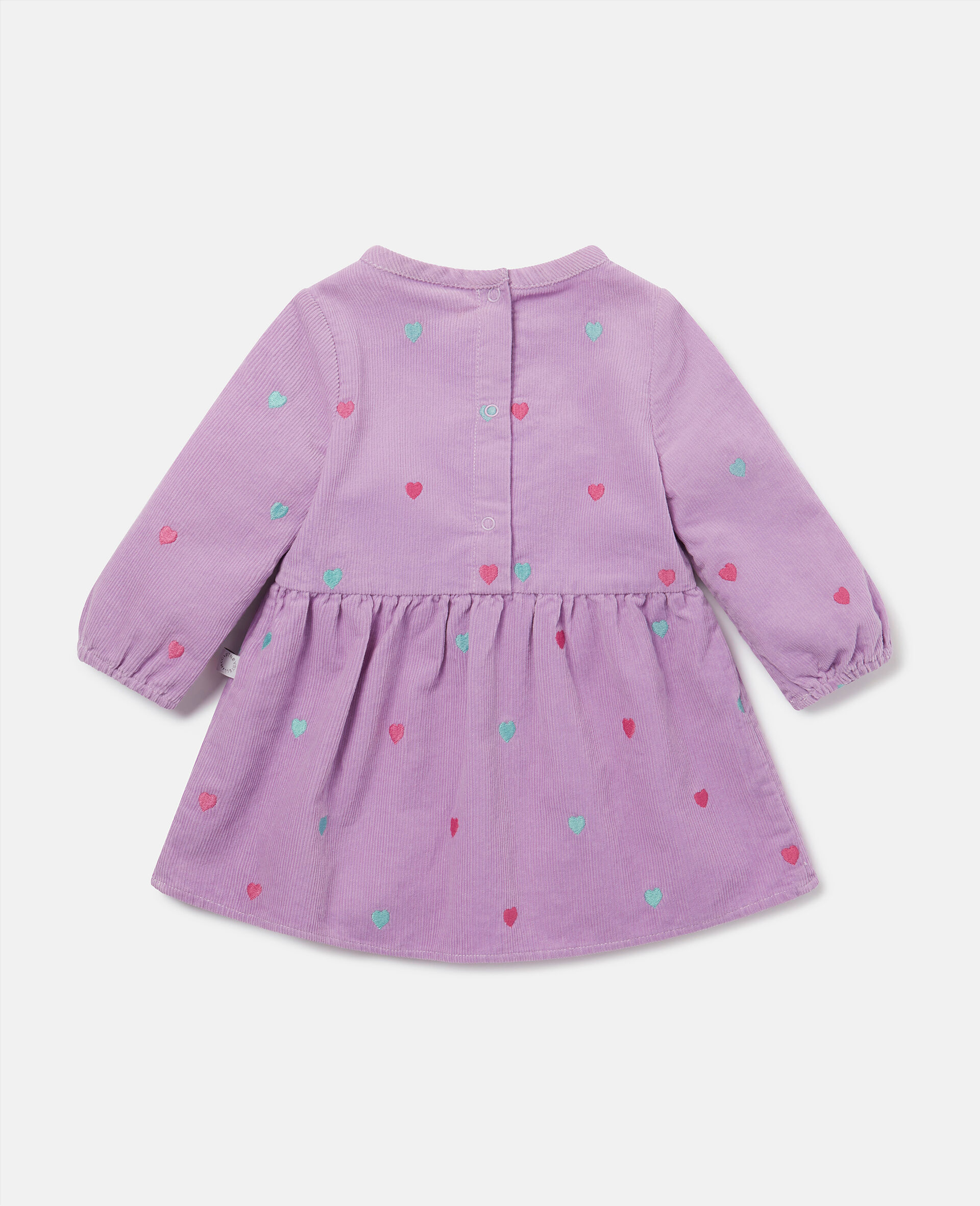 Heart Embroidery Skater Dress-Purple-large Heart Embroidery Skater Dress-Purple-large image number 2