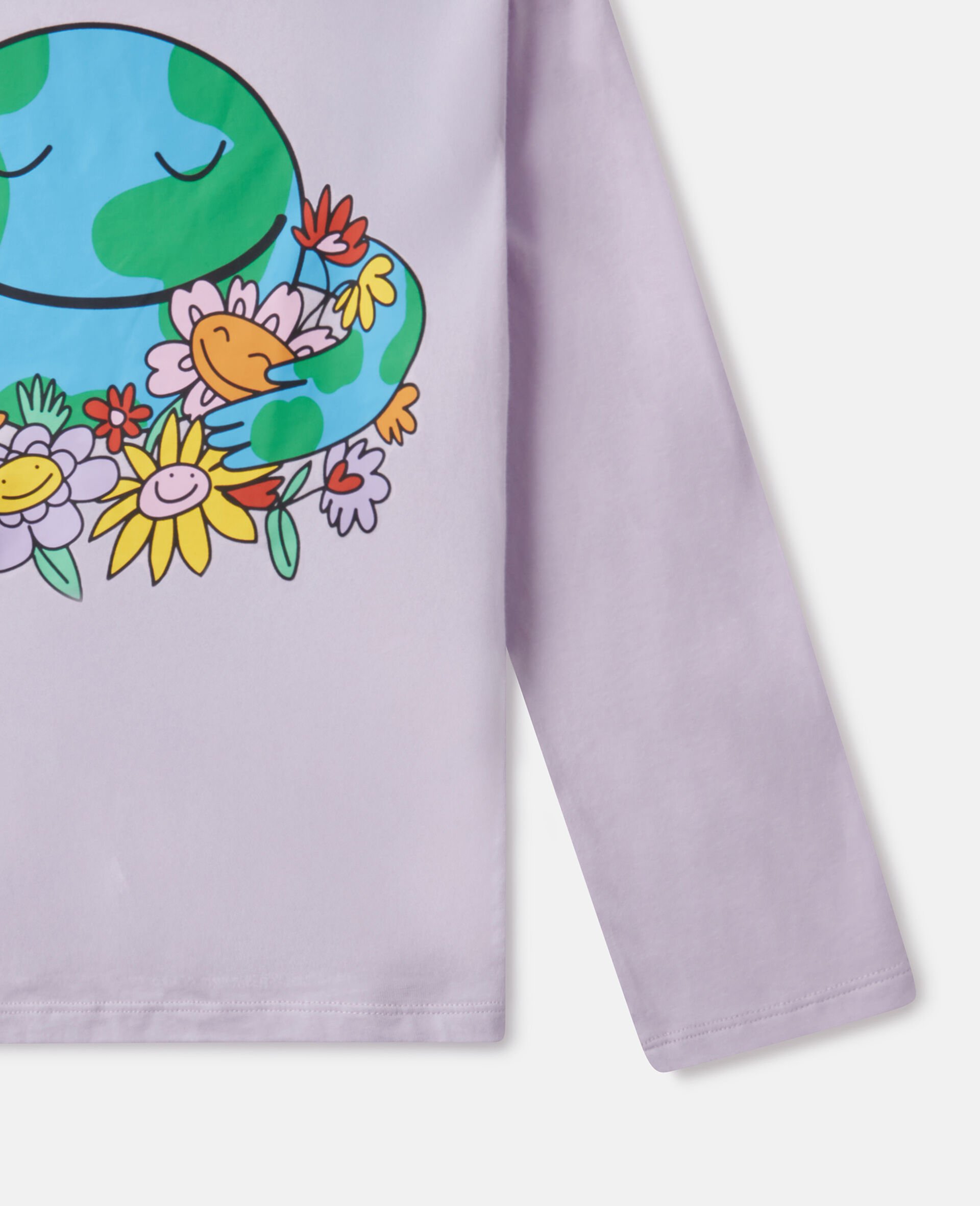 Earth Friends Graphic Long-Sleeve Top-Purple-large image number 3