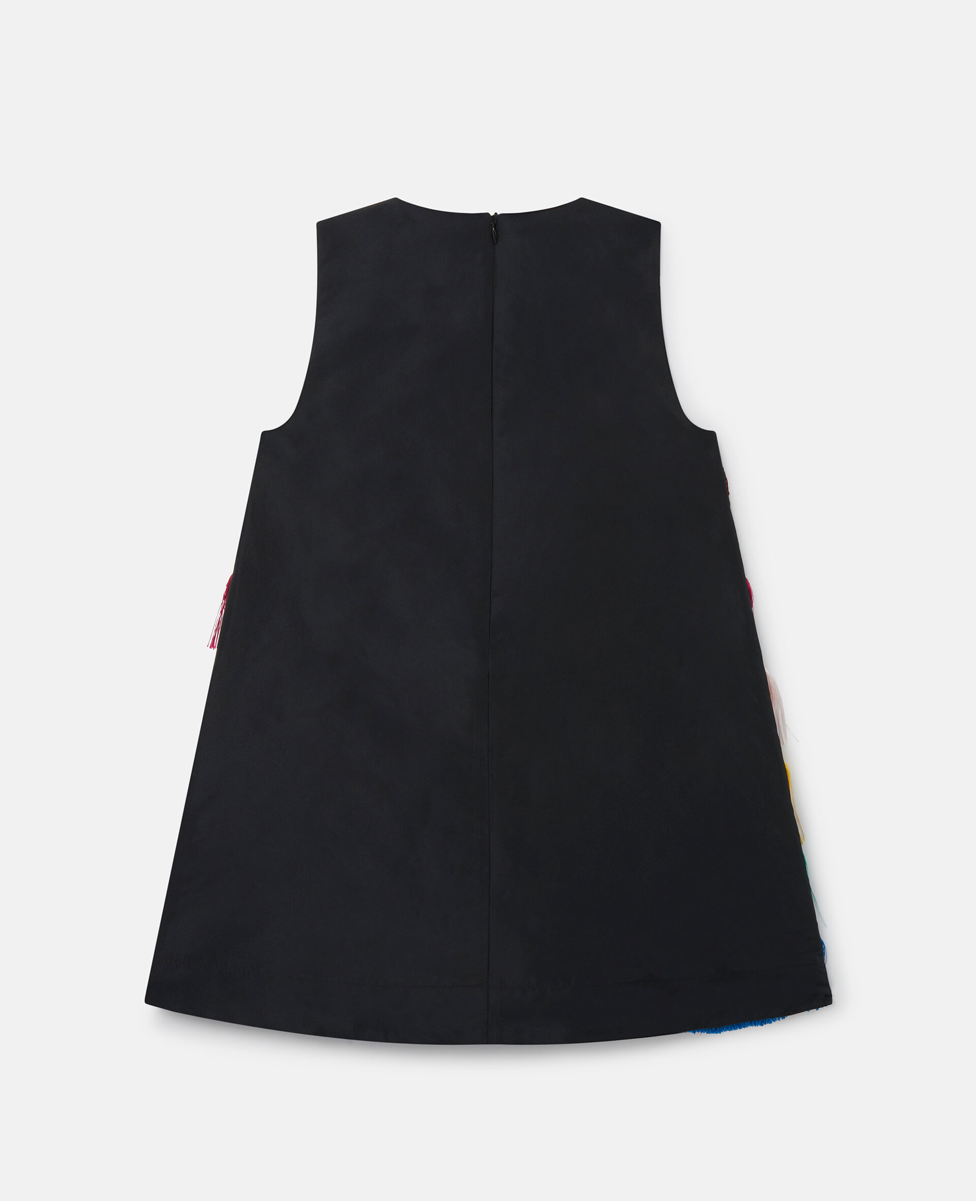 Rainbow Fringed Sleeveless Dress-Multicoloured-large image number 2