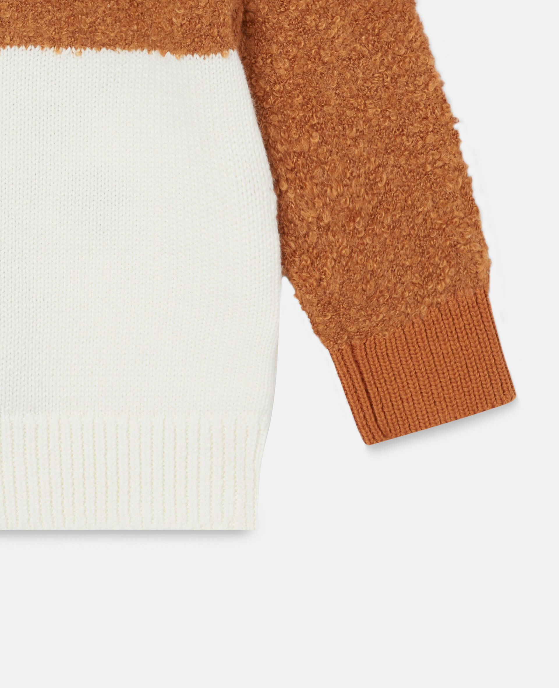 Fox Knit Intarsia Jumper-White-large image number 2