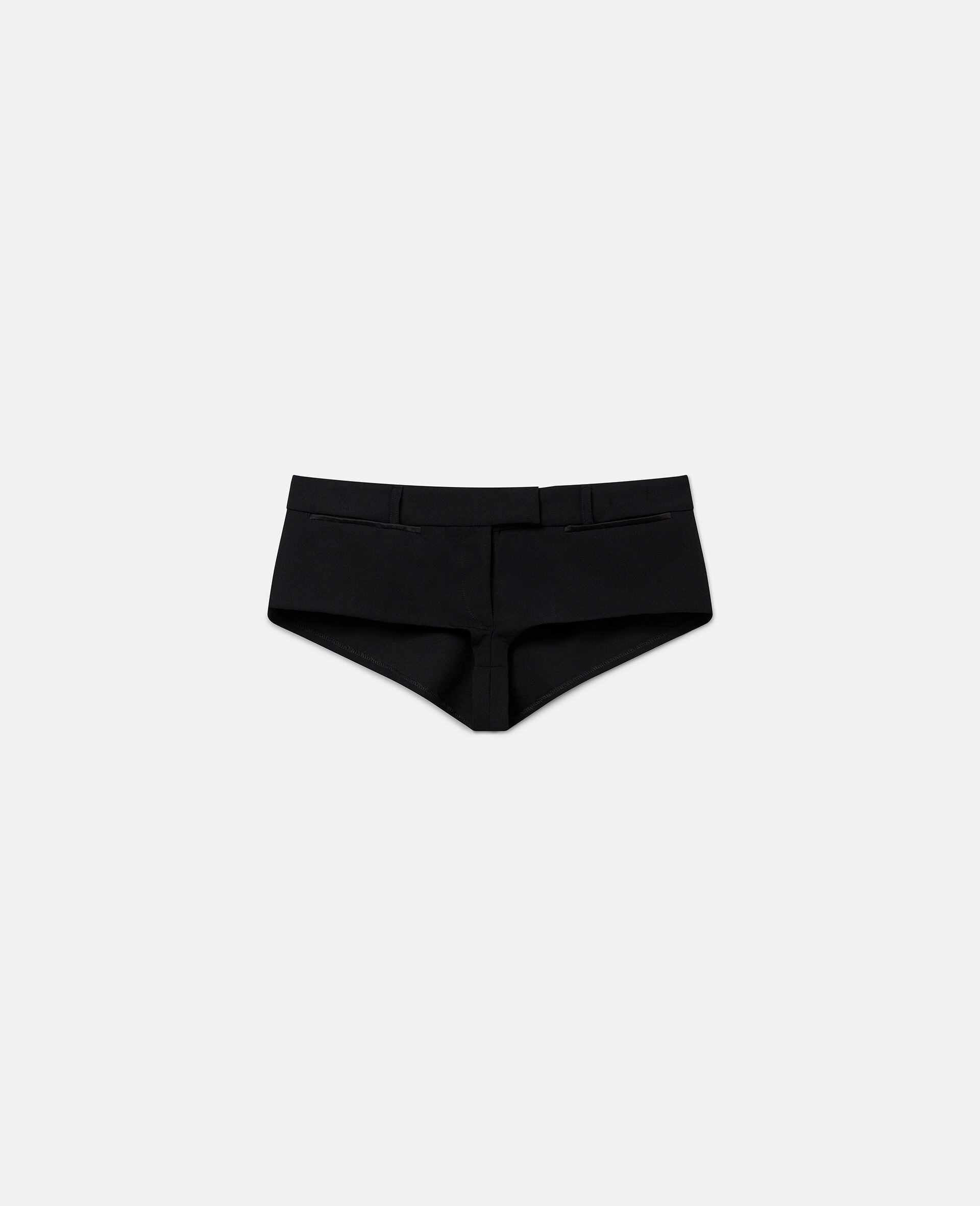 Micro shorts in lana-Nero-medium