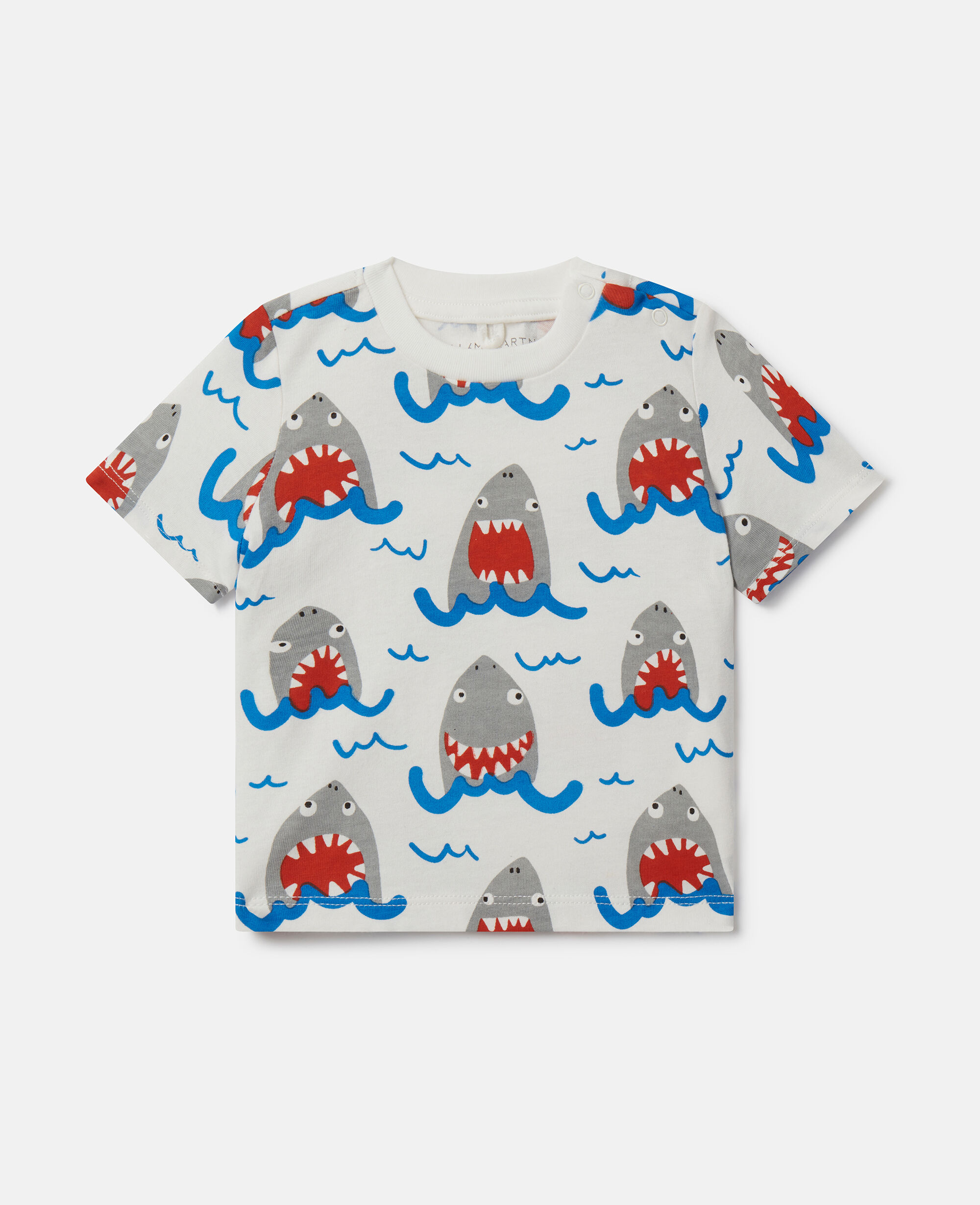 Shark print t shirt discount
