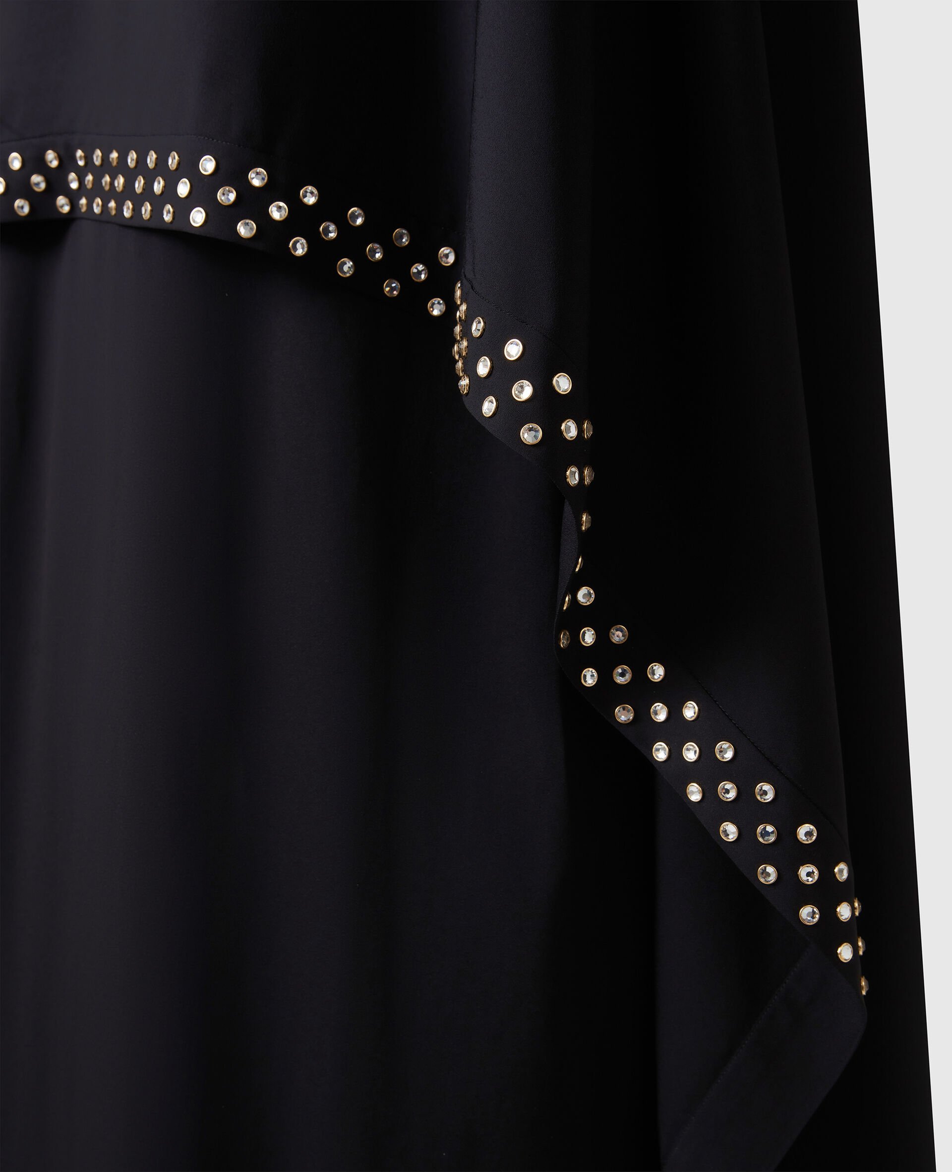 Lead-Free Crystal Cape Gown-Pink-large image number 4