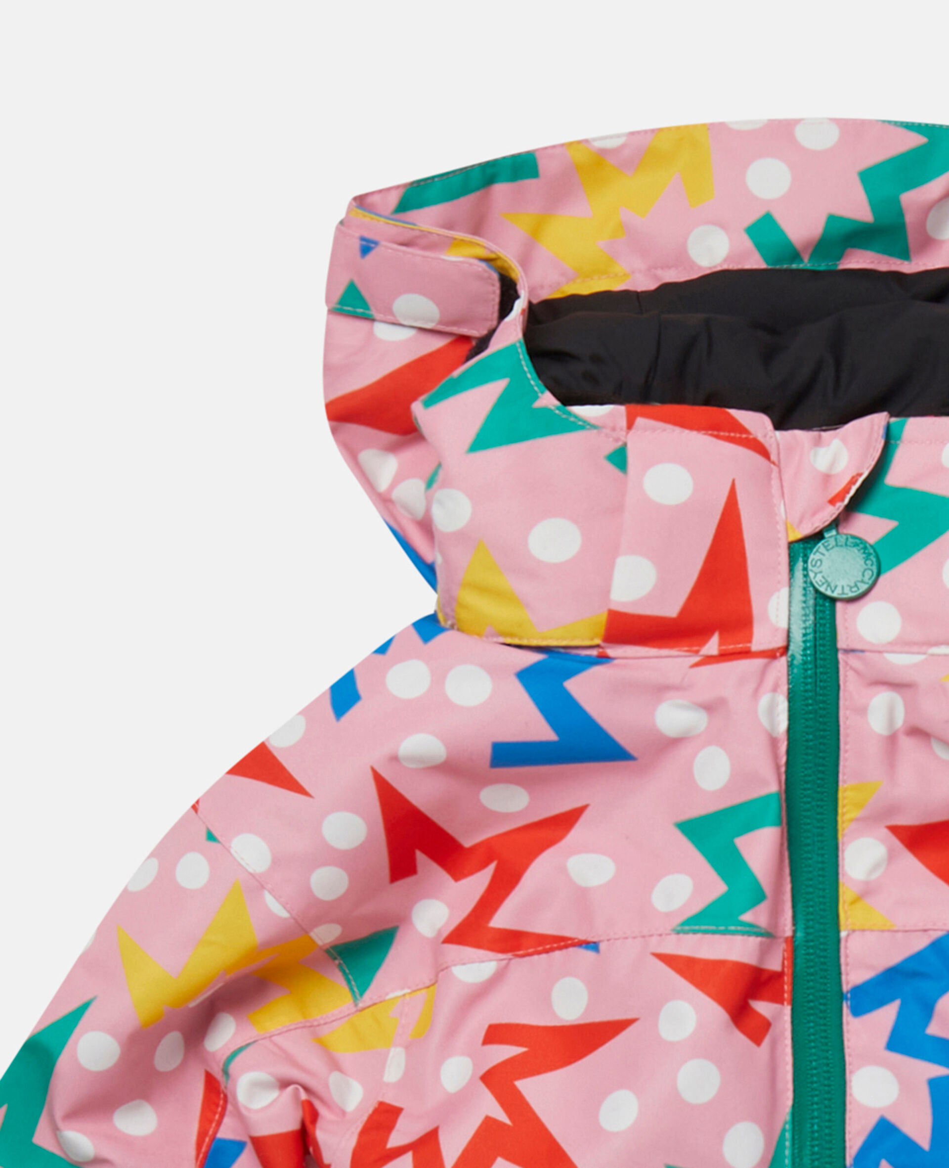 Starburst Print Padded Pramsuit-Multicolour-large image number 1