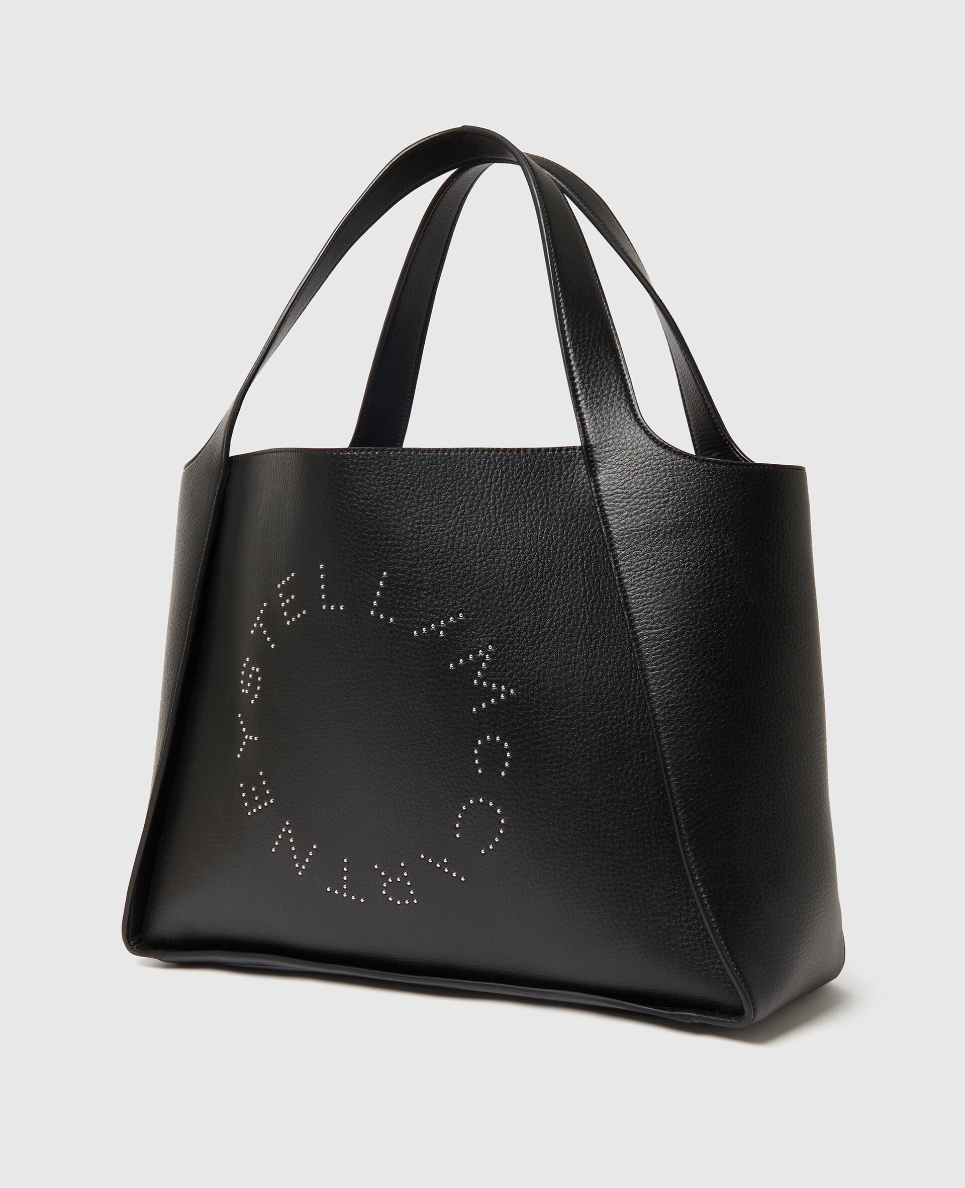 Große Logo Tote Bag mit Nieten-Brown-large image number 2