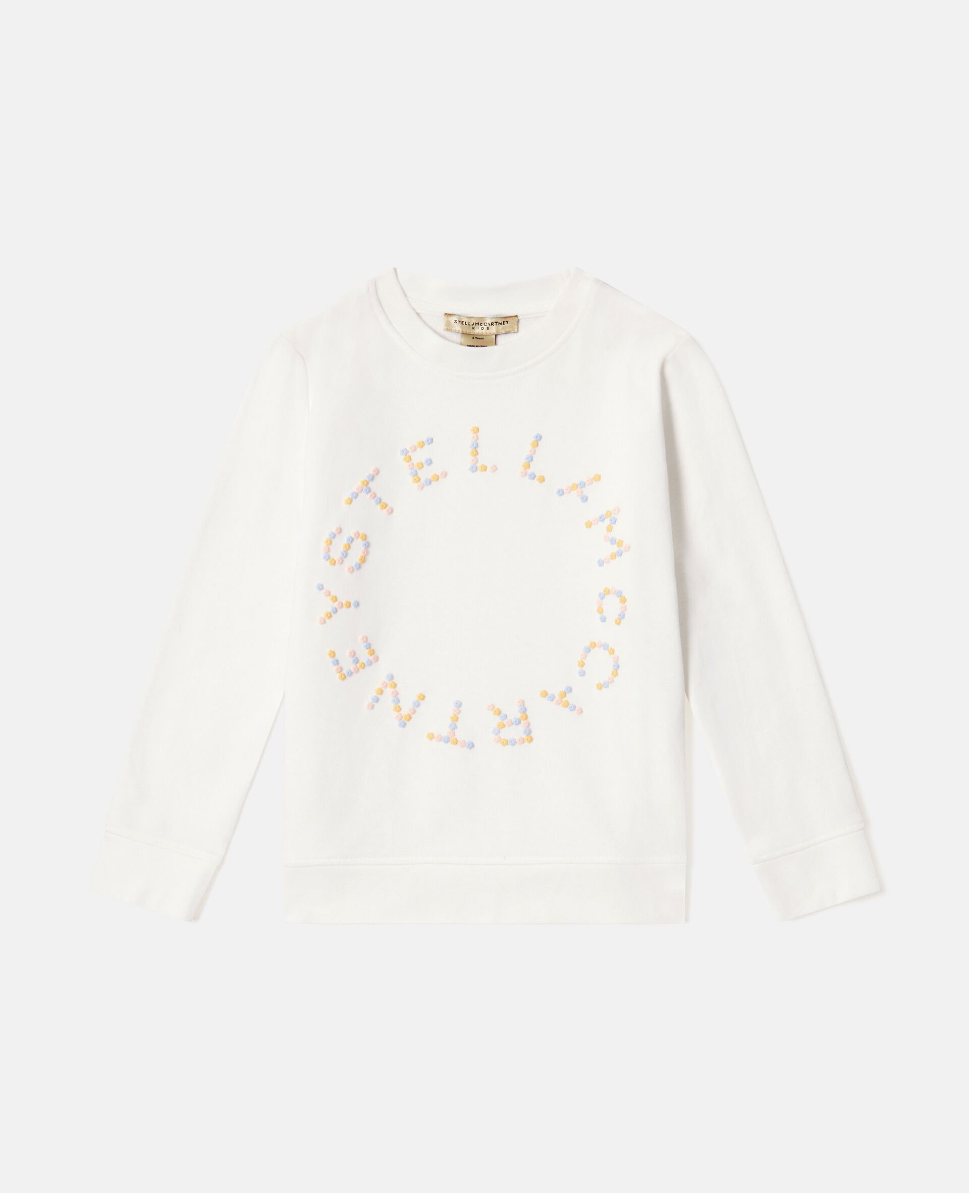 Circular Logo Sweatshirt  -White-medium