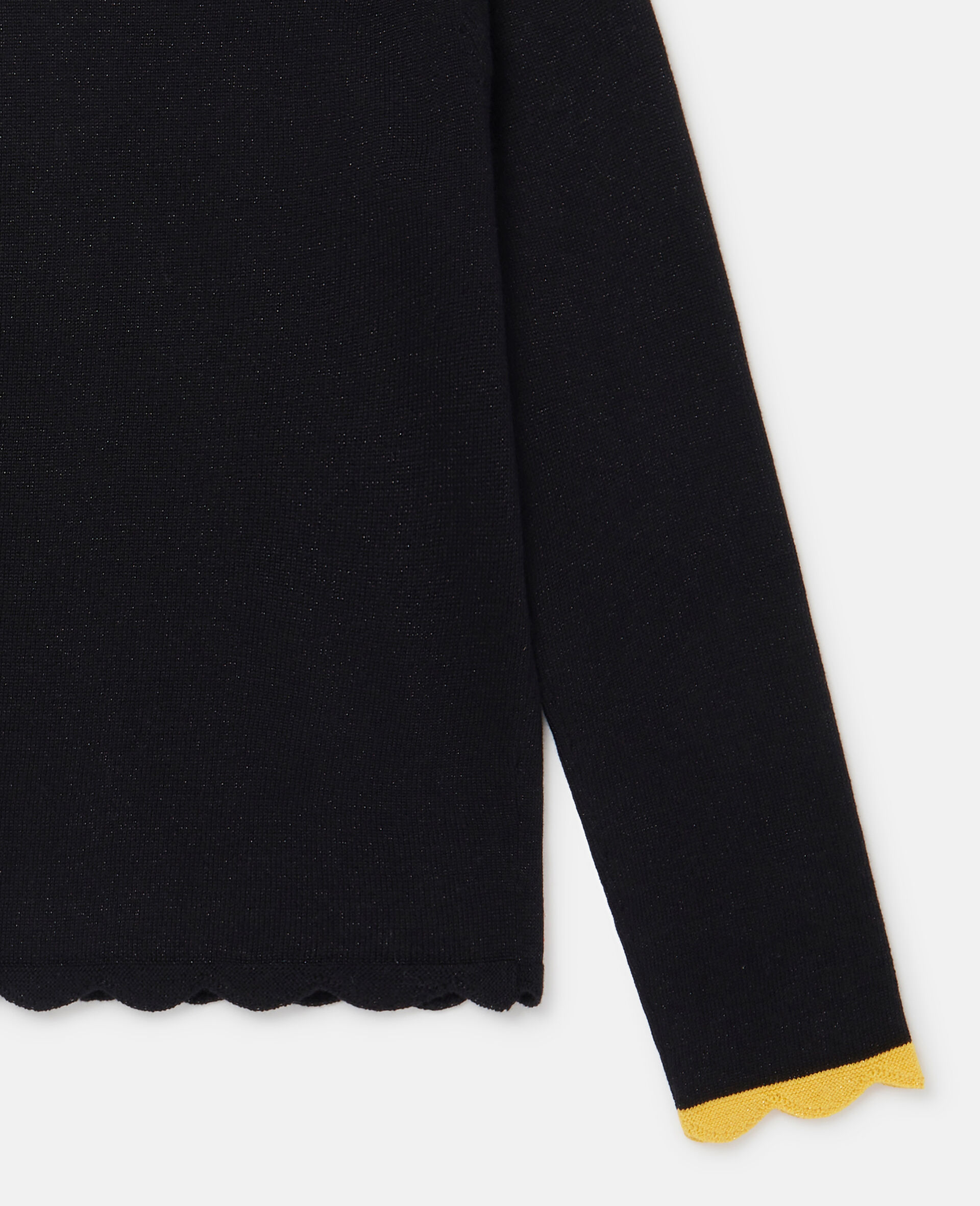 Rainbow Arch Cardigan-Black-large image number 3