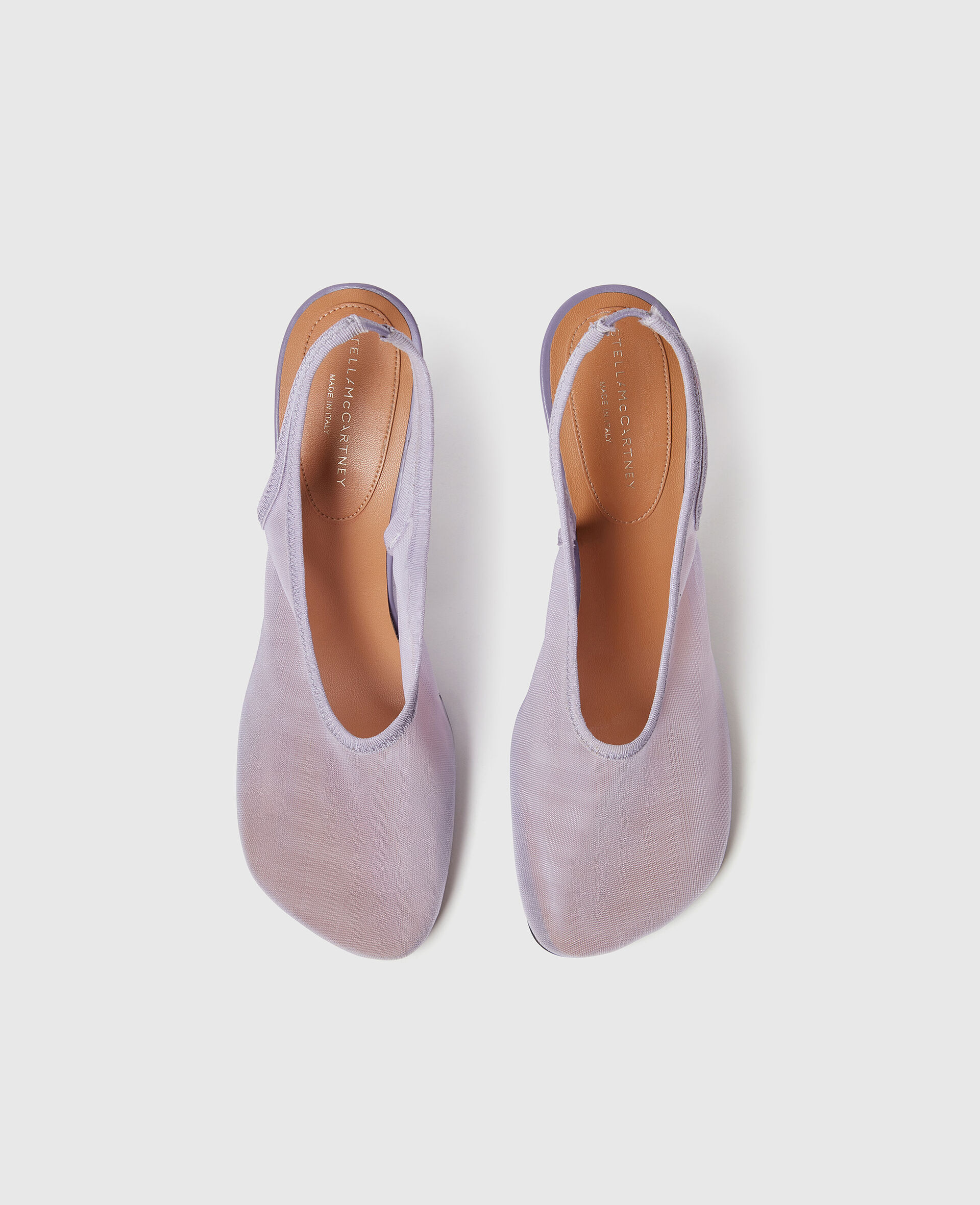 Slingback Stretch Mesh Pumps-Purple-large image number 3