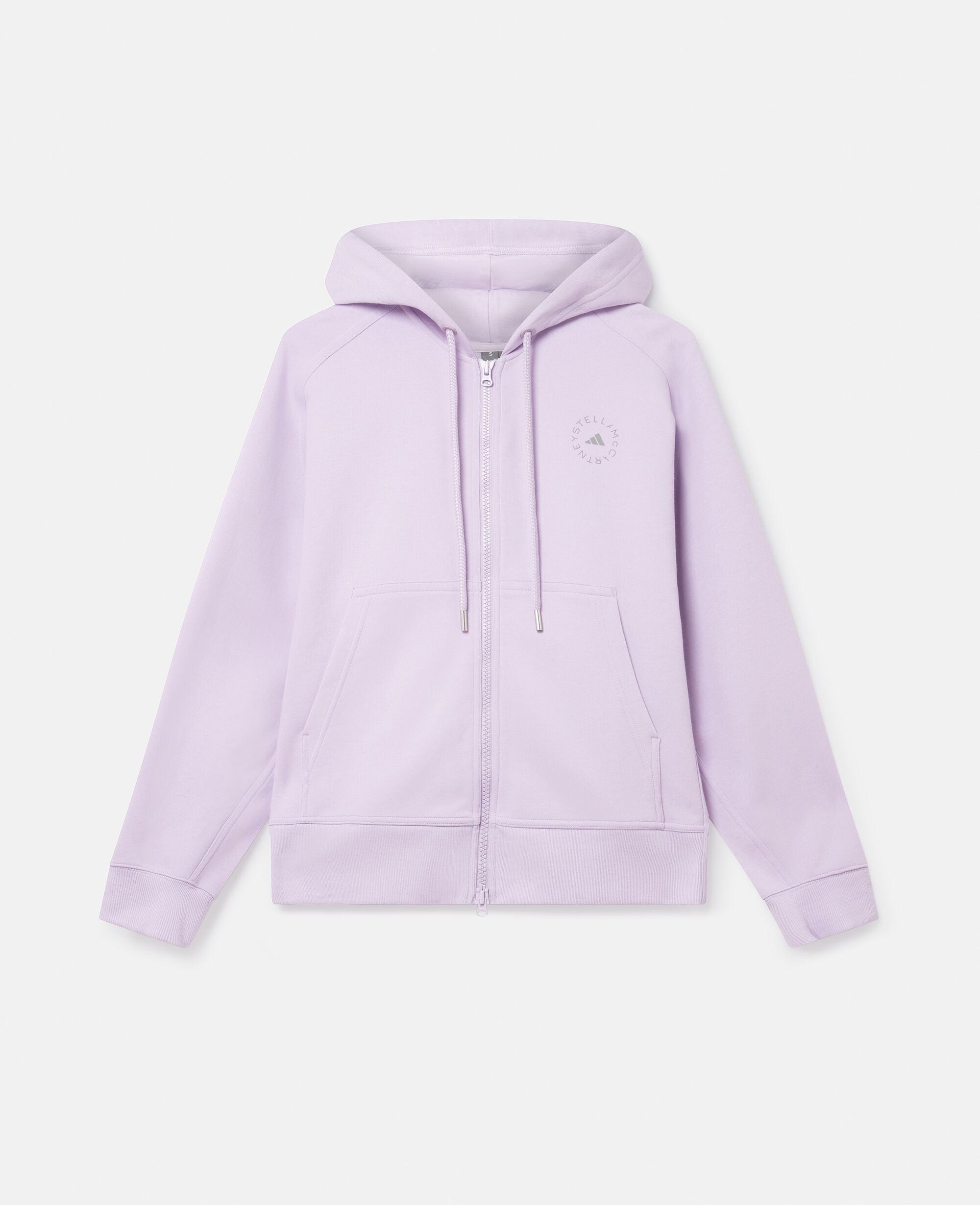 Women Purple Glow Logo Zip Hoodie Stella McCartney US