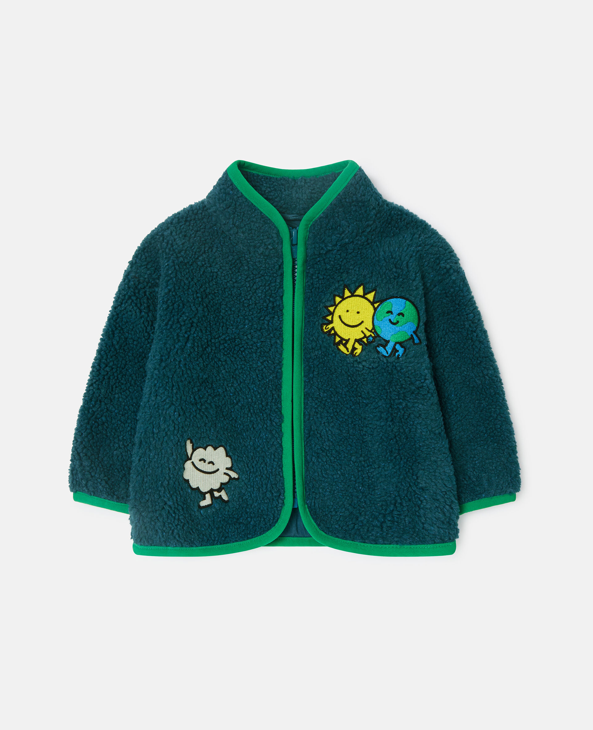 Earth Friends Graphic Fleece-Blue-large image number 0