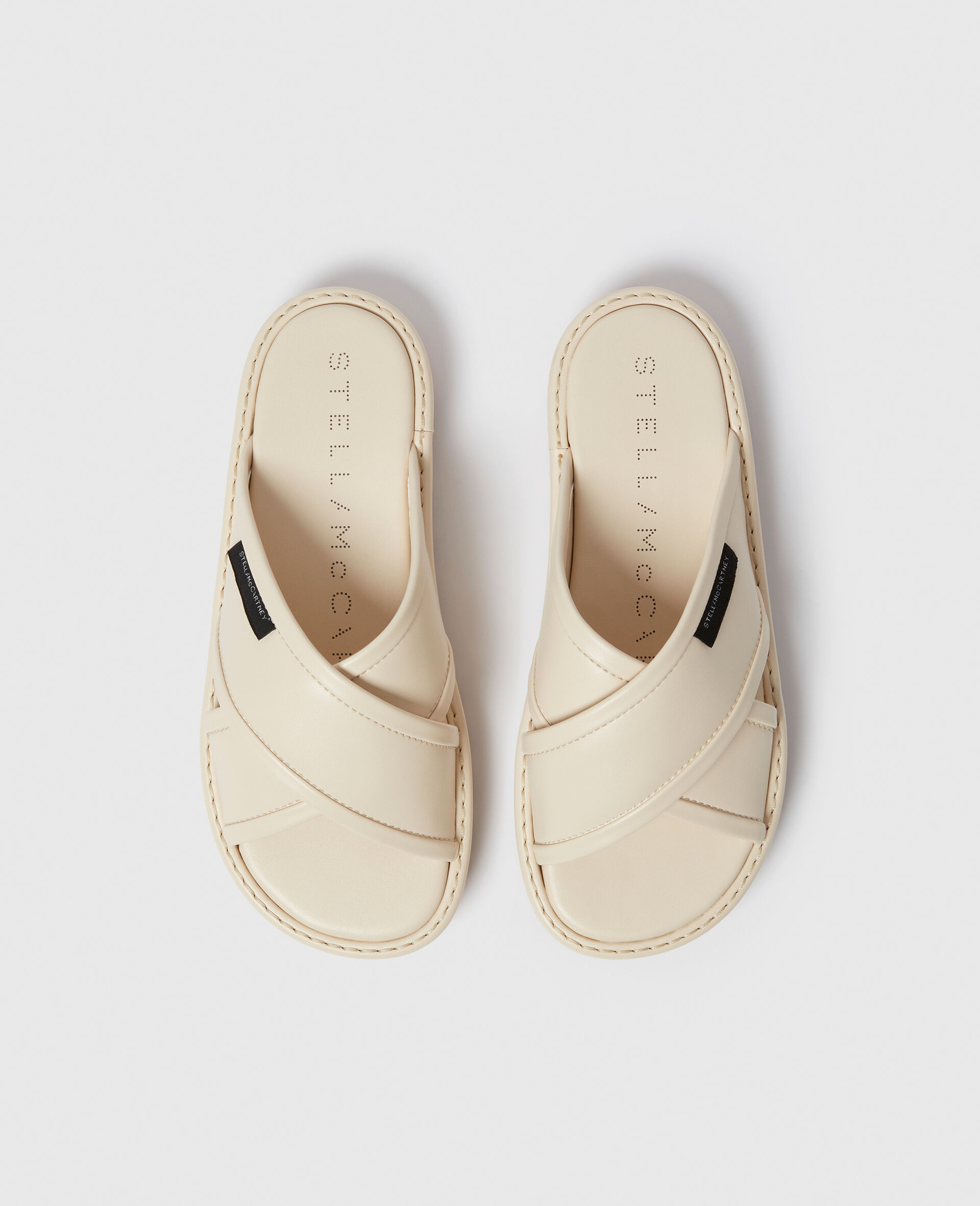 Sneak-Elyse Twisted Sandals-Cream-large image number 3