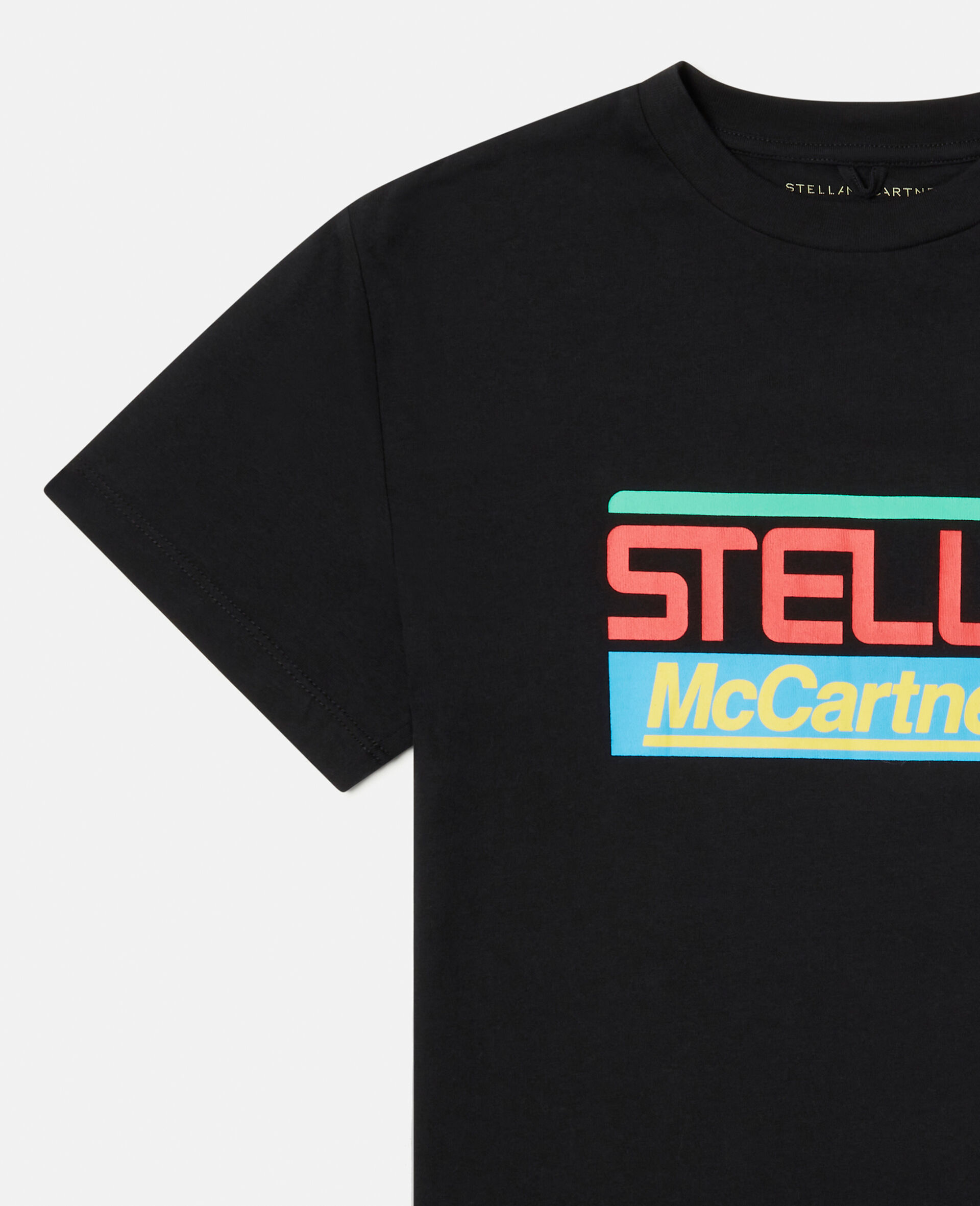 Stella Logo Active Oversized T-Shirt-Black-large image number 1