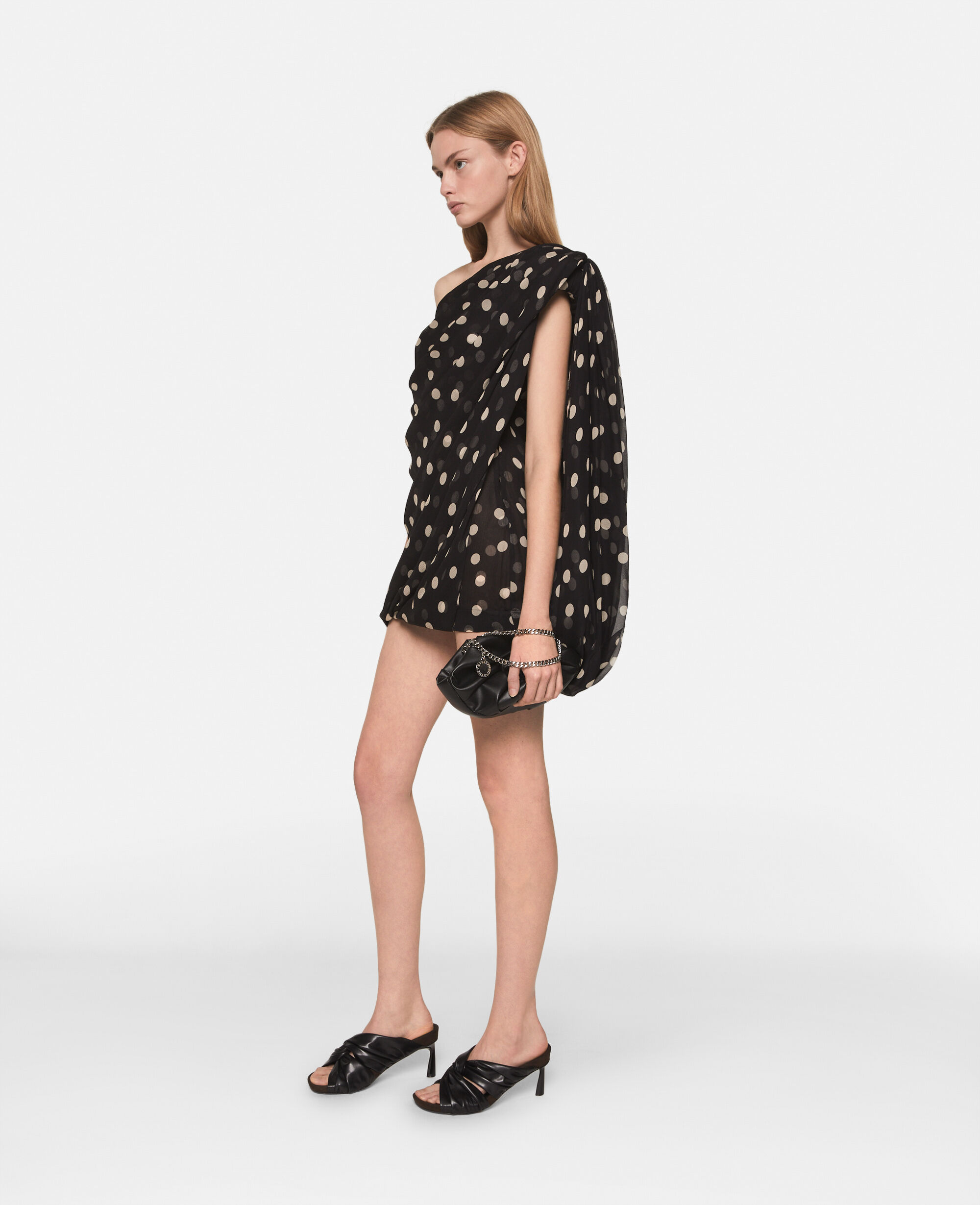 Asymmetric polka 2025 dot dress