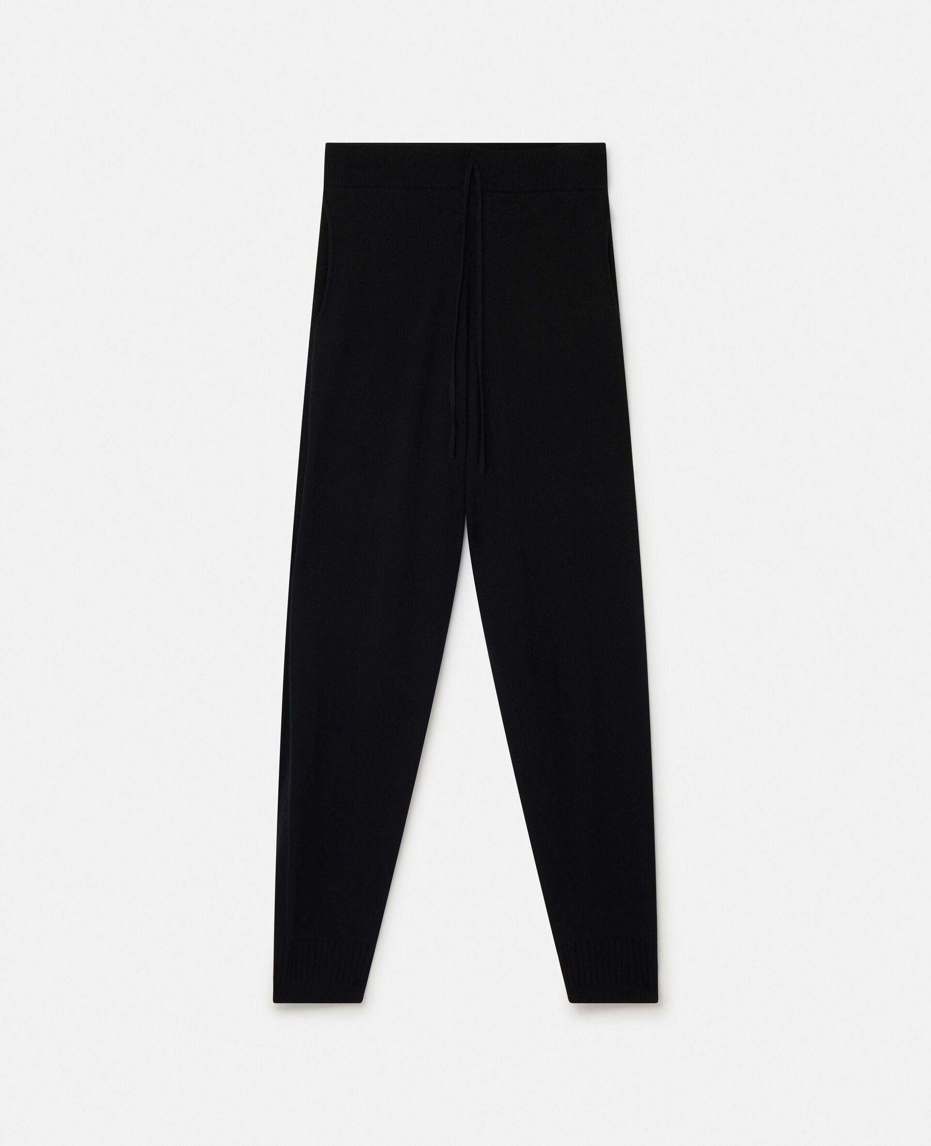 Mid-Rise Tapered Joggers-Black-large image number 0