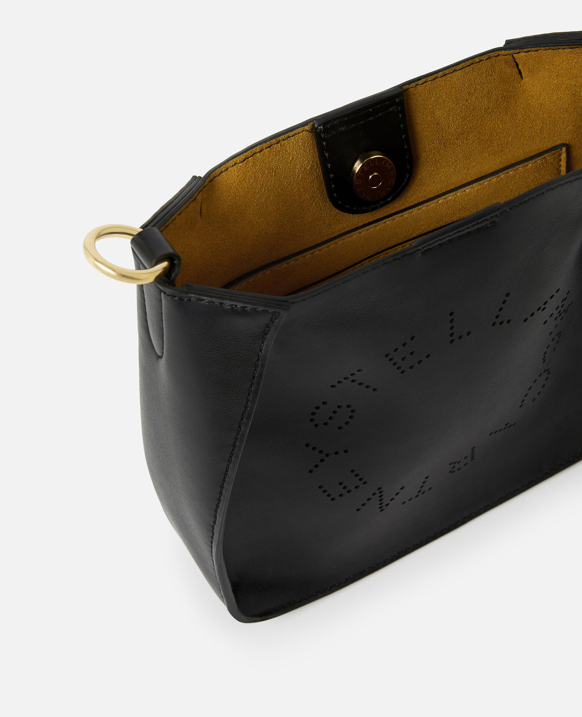 Mini Stella Logo Shoulder Bag -Black-large Mini Stella Logo Shoulder Bag -Black-large image number 3