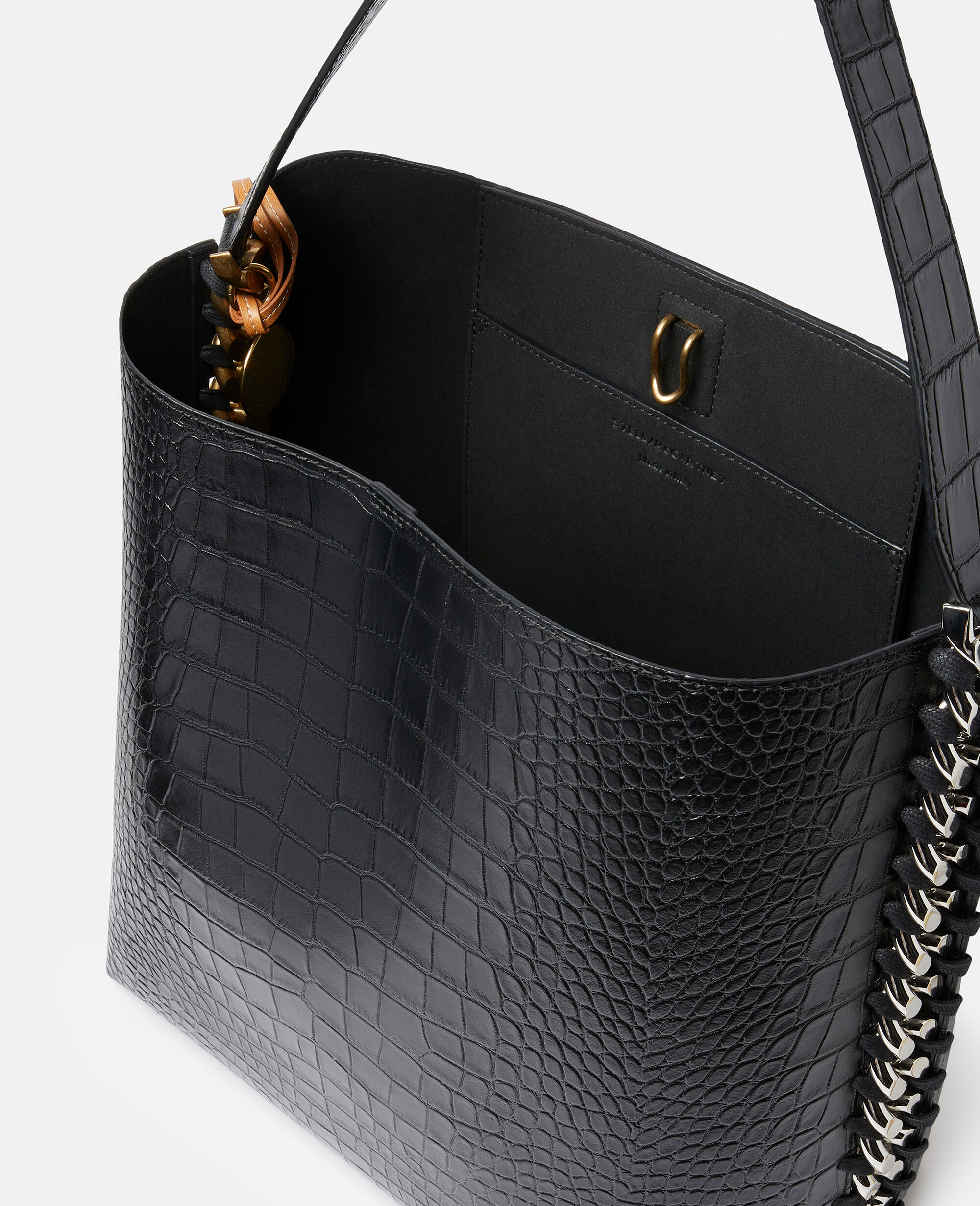 Croc effect tote bag shop