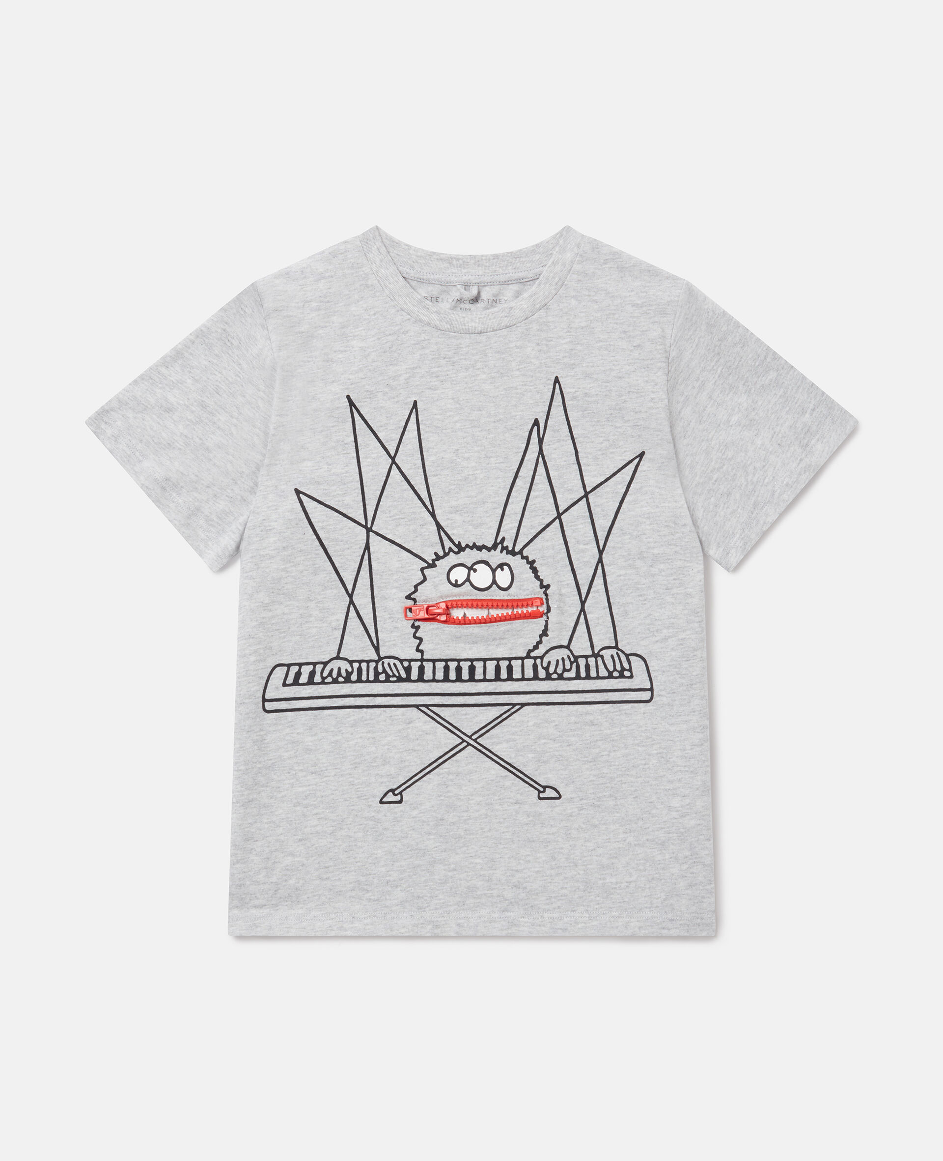 Spider Graphic T-Shirt-Grey-large image number 0