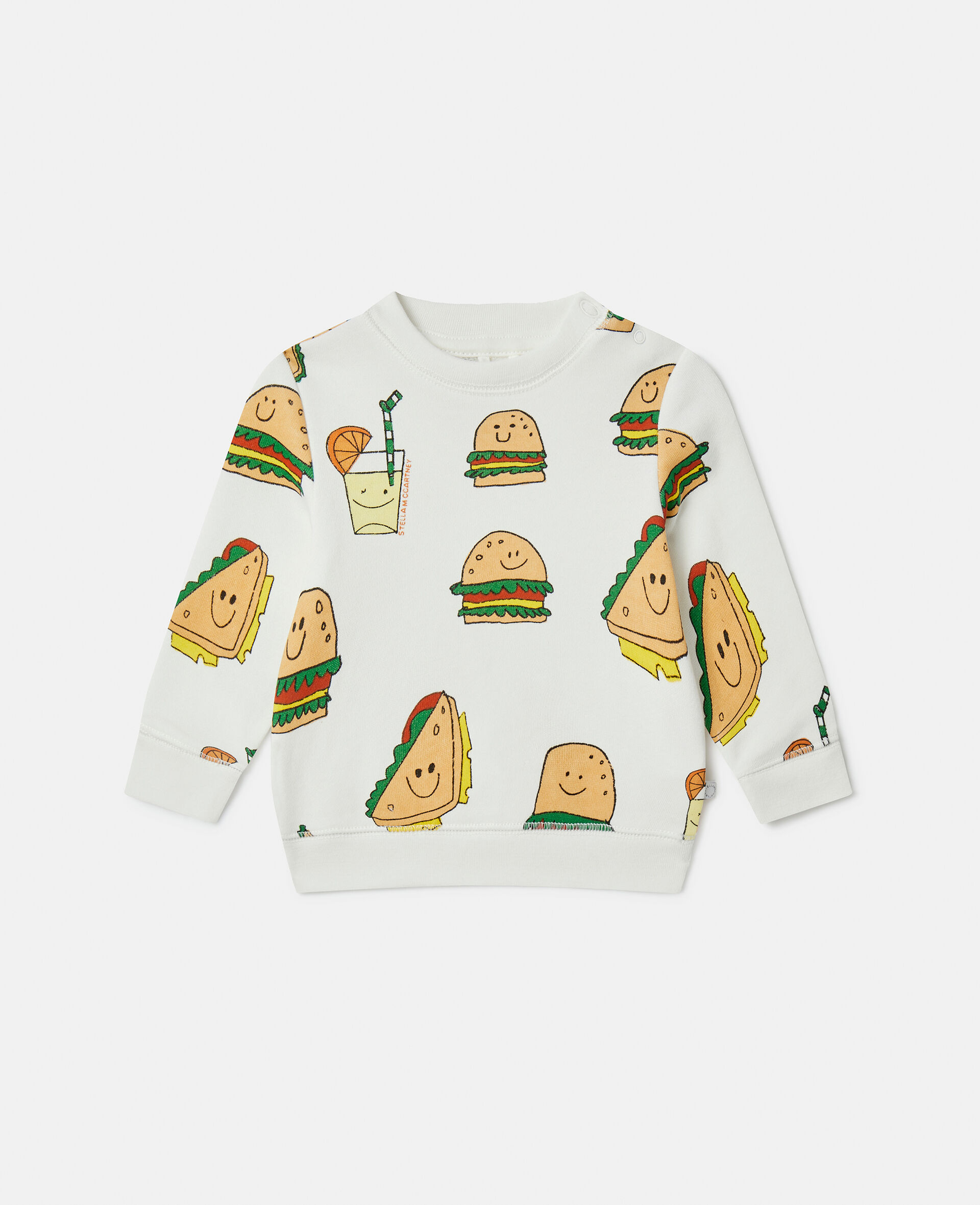 Silly Sandwich Print Sweatshirt-Multicolour-medium