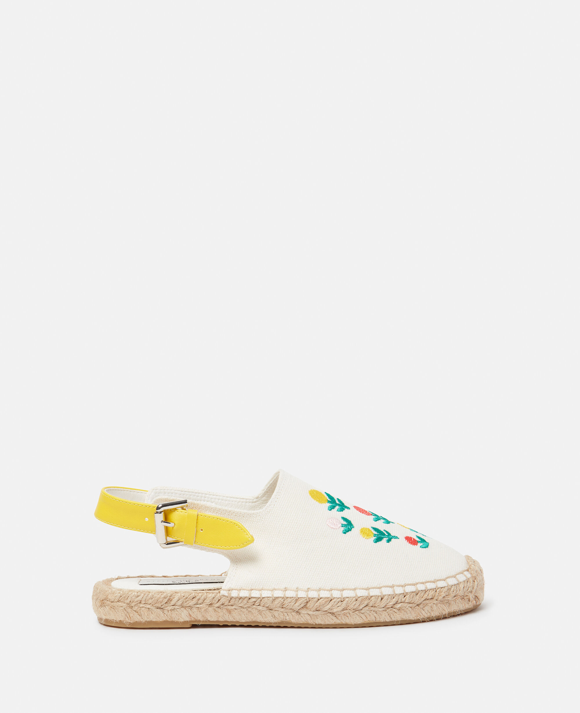 サンダル・ミュール Stella McCartney Embroidered Espadrille Slide Sandals Stella McCartney strawberries-embroidered Espadrilles