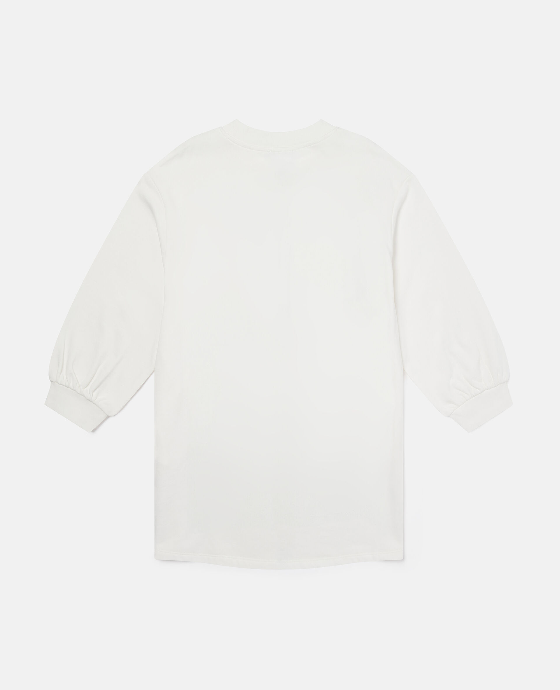 Fairies Print Crewneck Sweatshirt Dress-White-large image number 2