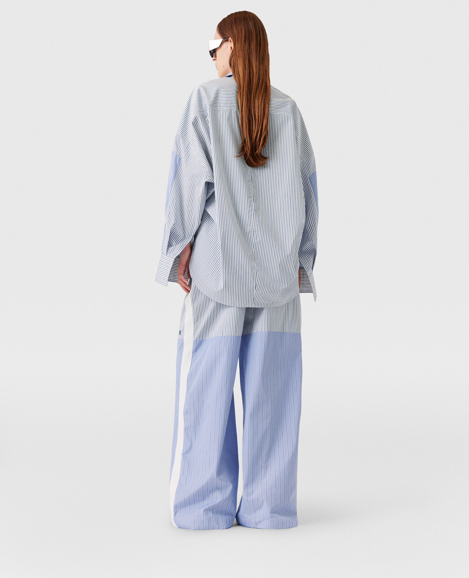 Striped Boyfriend Trousers-Blue-large Striped Boyfriend Trousers-Blue-large image number 2