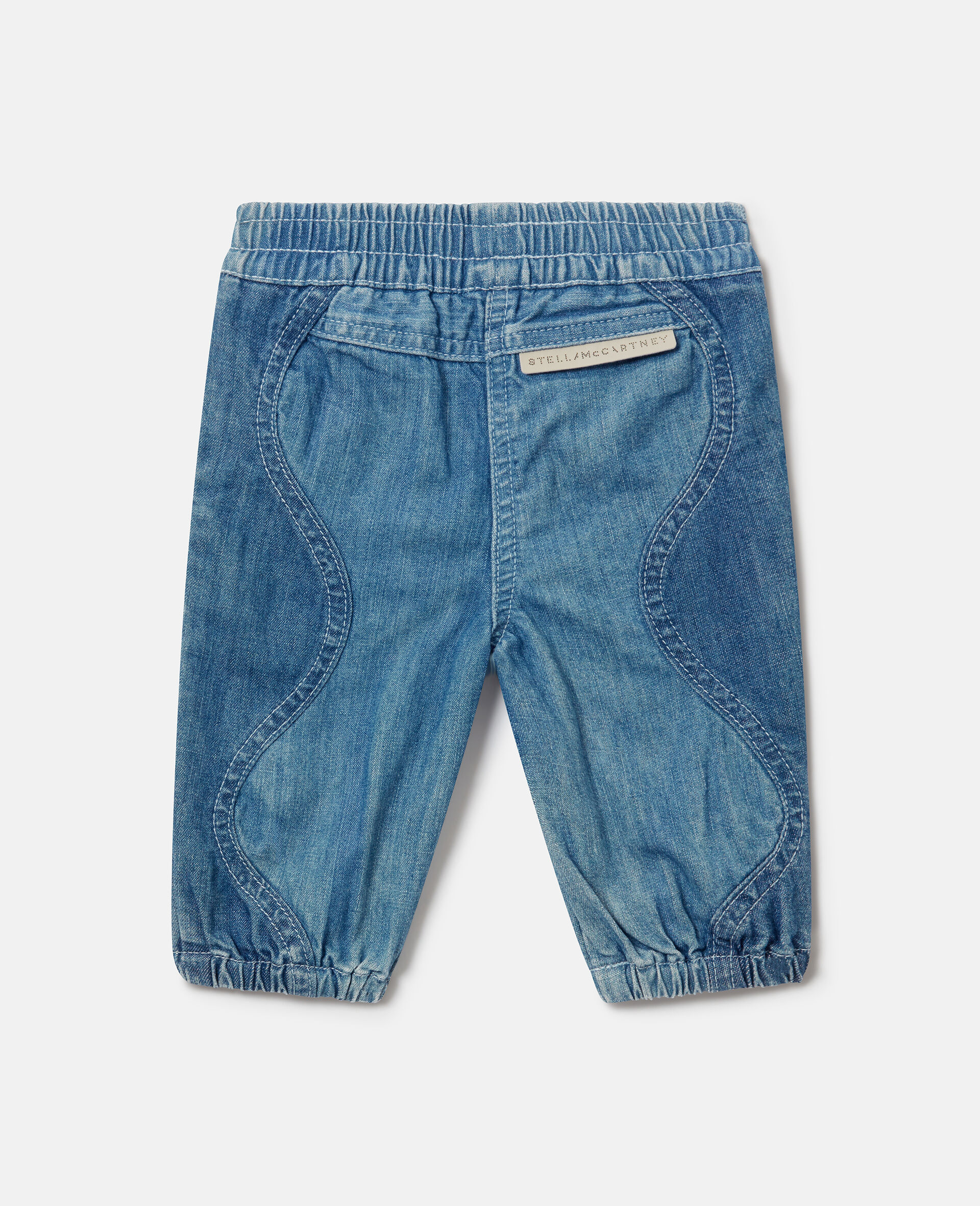 Elasticated Denim Joggers-Multicolour-large image number 2