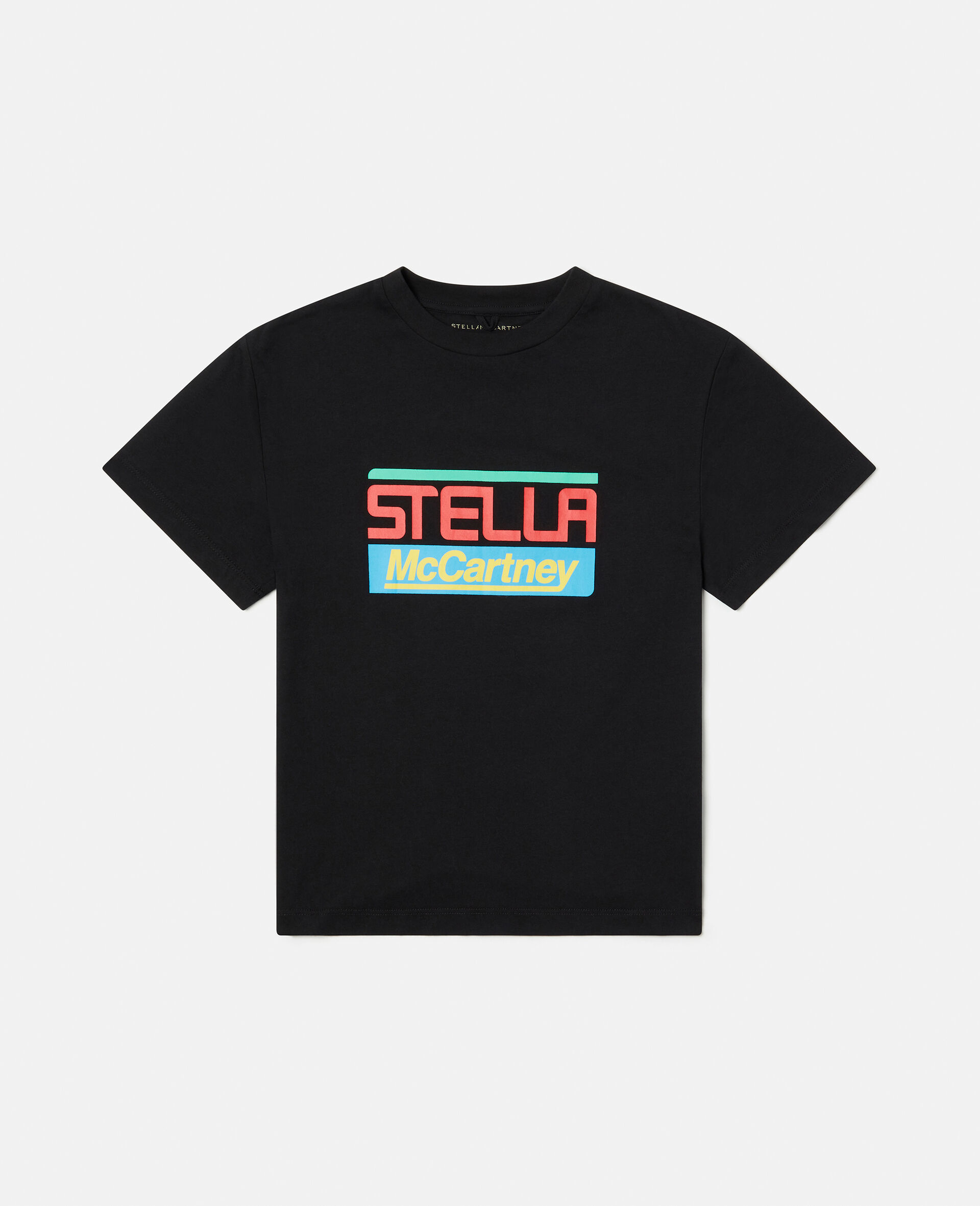 Stella Logo Active Oversized T-Shirt-Black-large image number 0