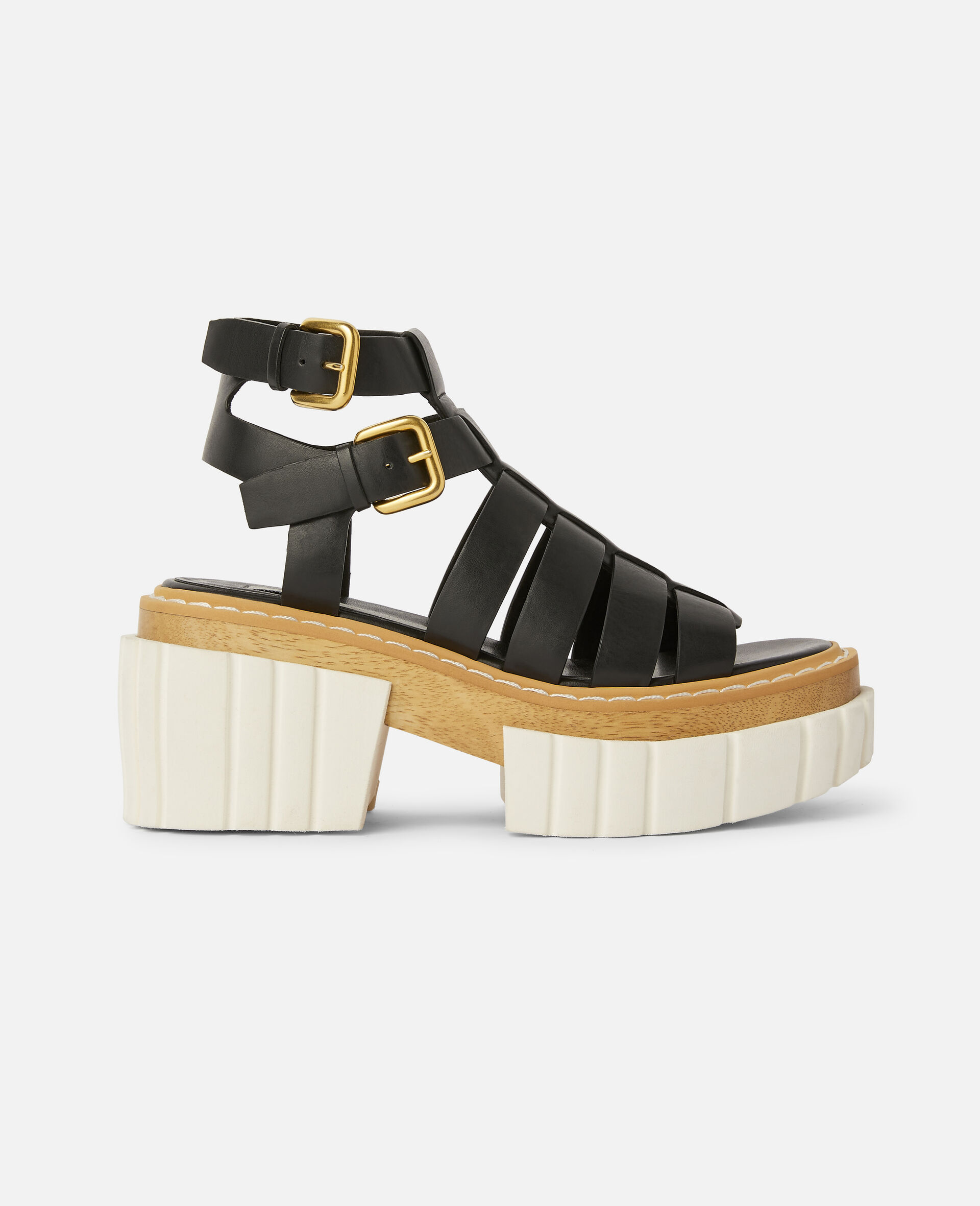 chunky white heel boots