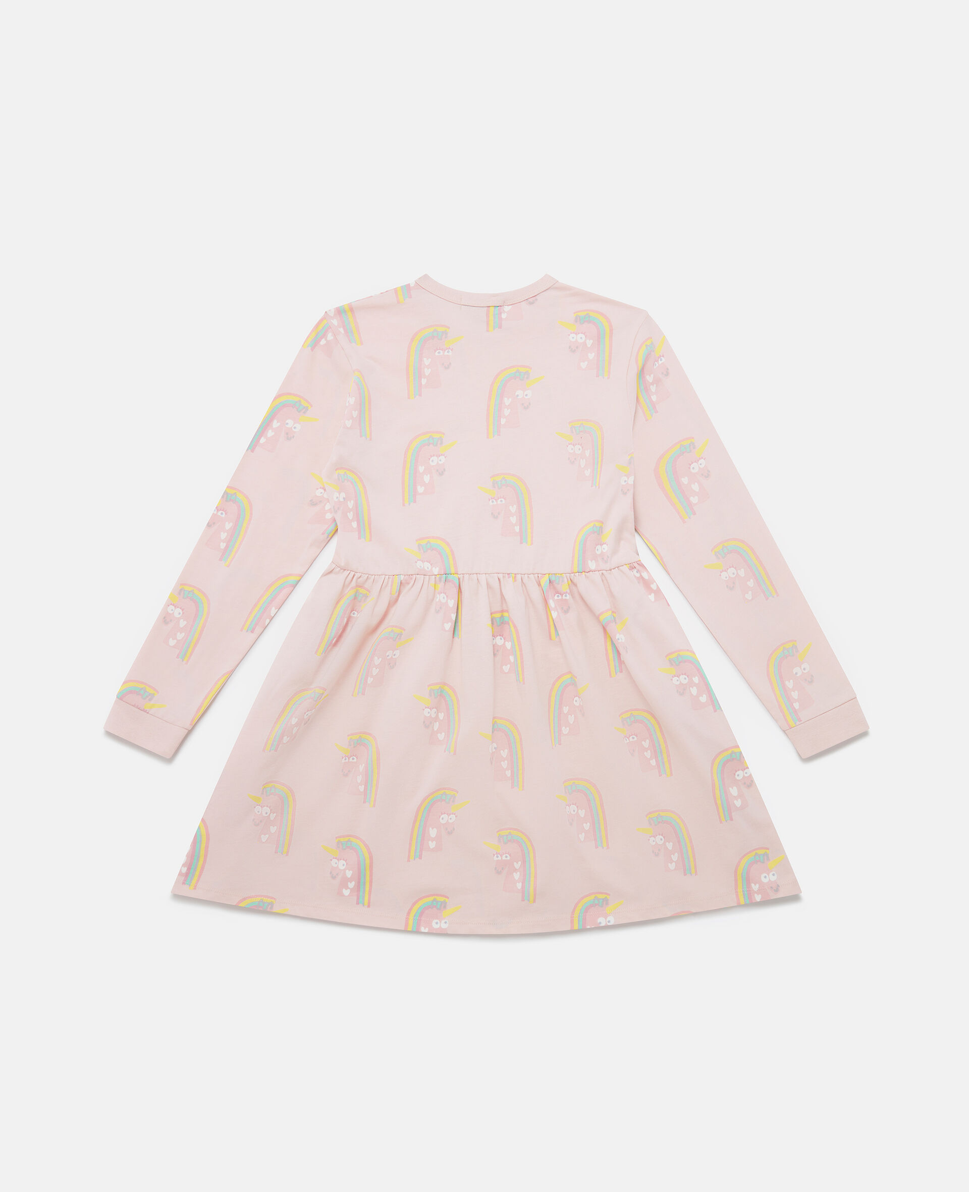 Rainbow Unicorn Print Skater Dress-Multicolour-large Rainbow Unicorn Print Skater Dress-Multicolour-large image number 2