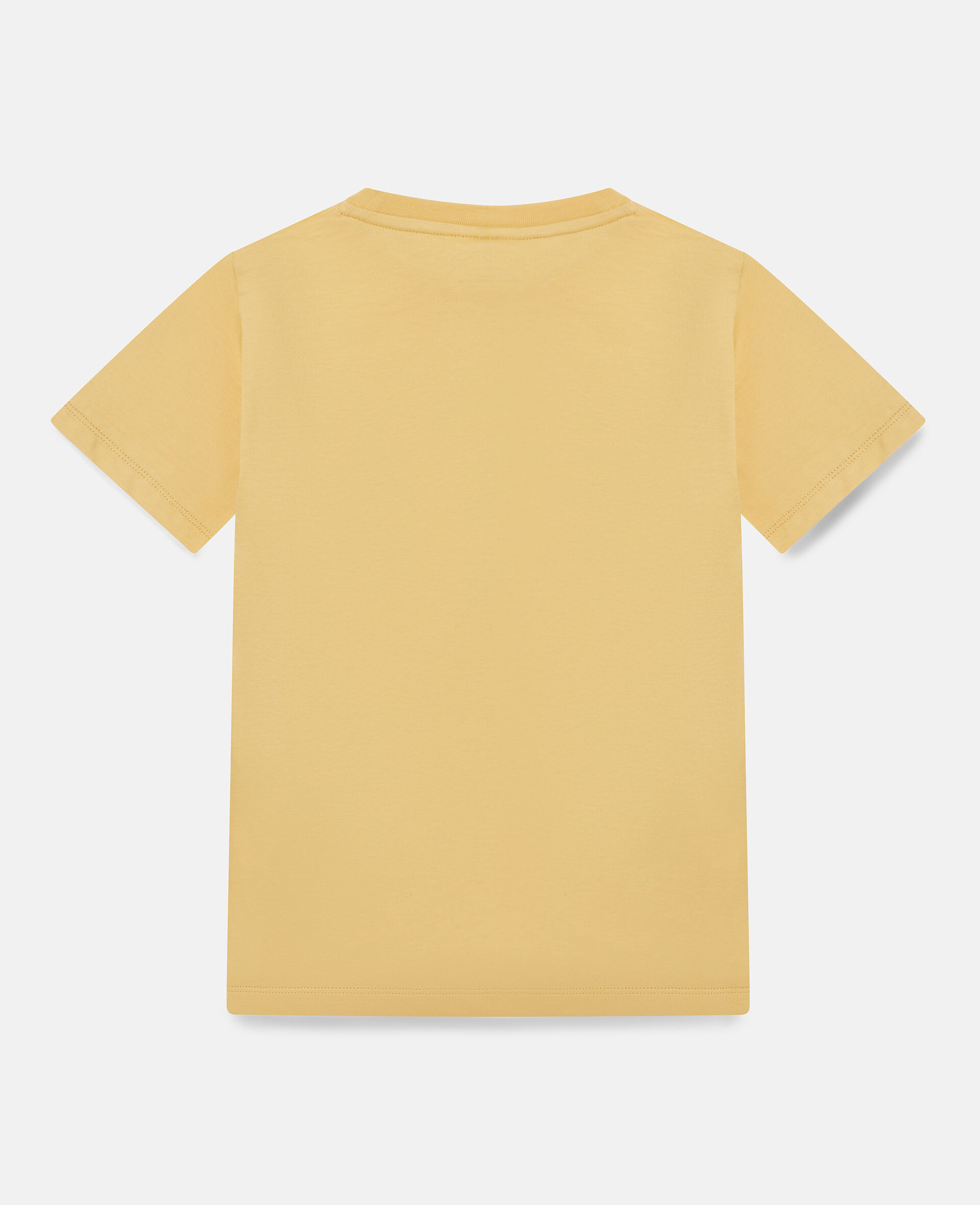 Fox Stella Print Cotton T‐Shirt-Yellow-large image number 2