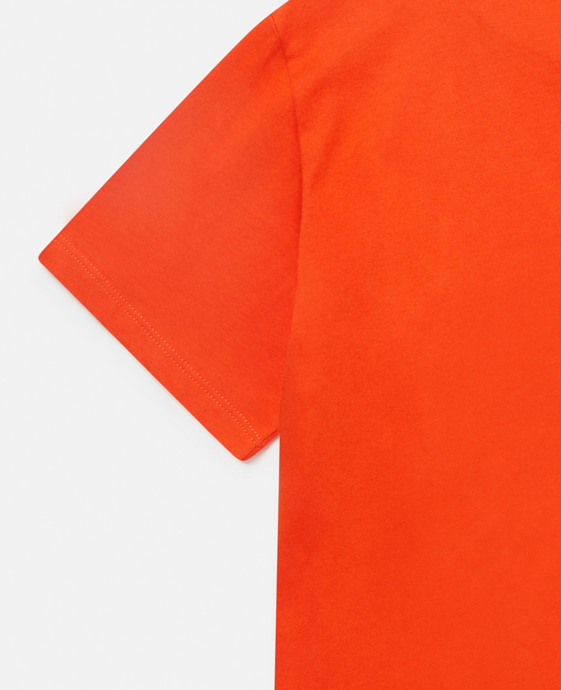 Christmas Snowman Print Cotton T‐Shirt-Red-large image number 3