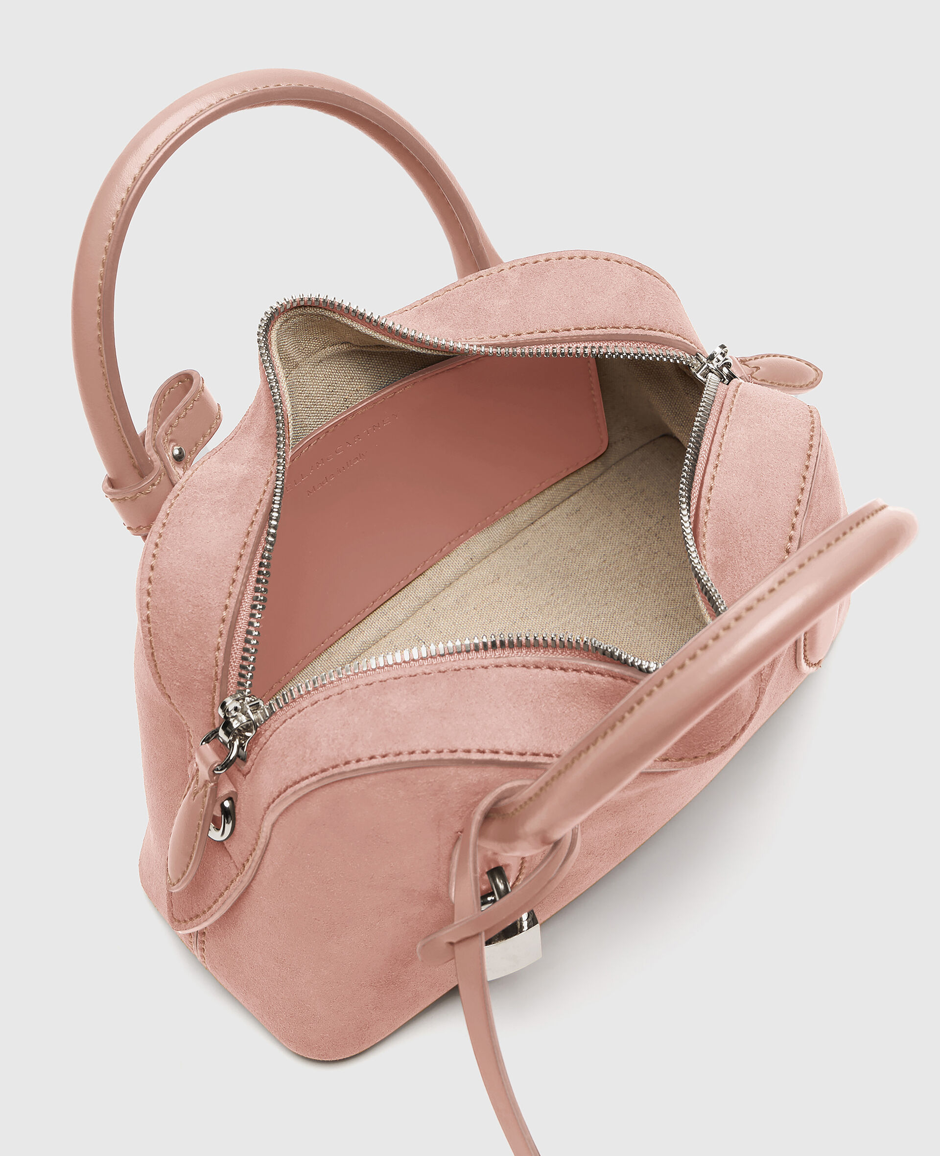 Sac a bandouliere Ryder effet daim-Marron-large image number 3