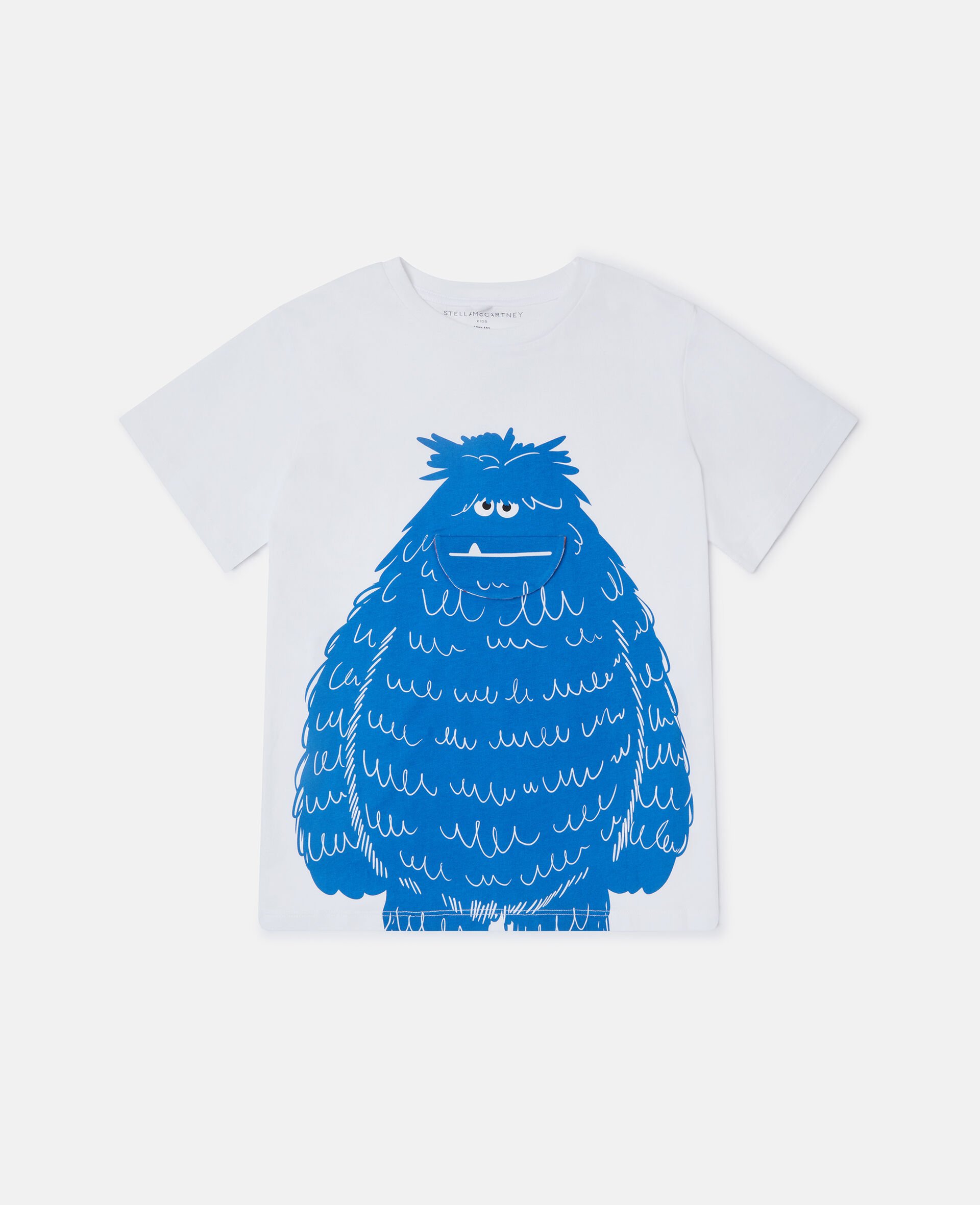 Monster Graphic T-Shirt-White-medium