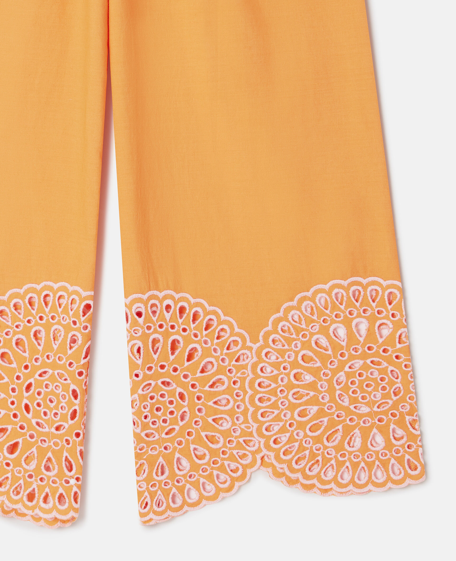 Popeline Statement Cuff Trousers-Orange-large image number 3
