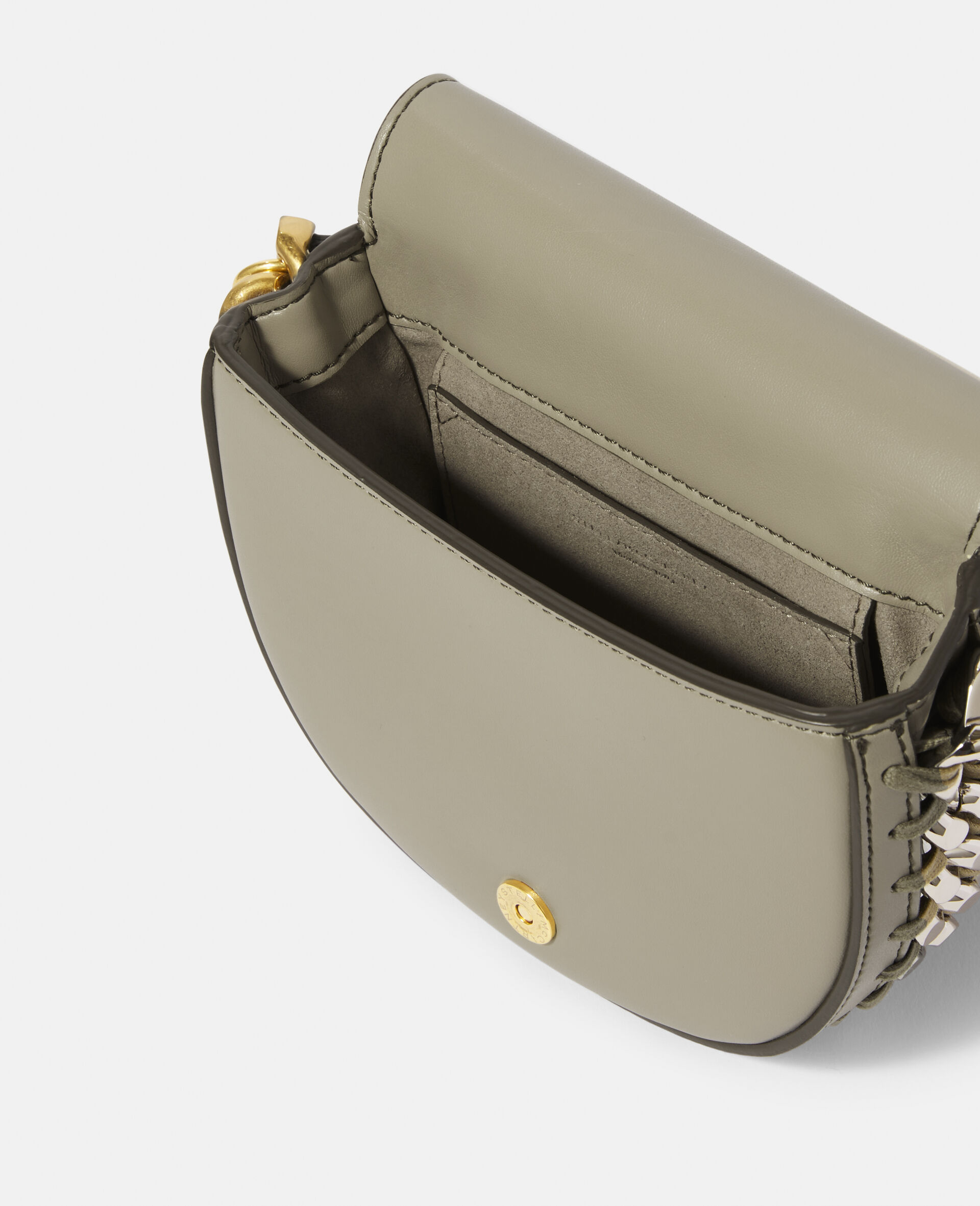 Frayme Small Flap Shoulder Bag -Black-large image number 3