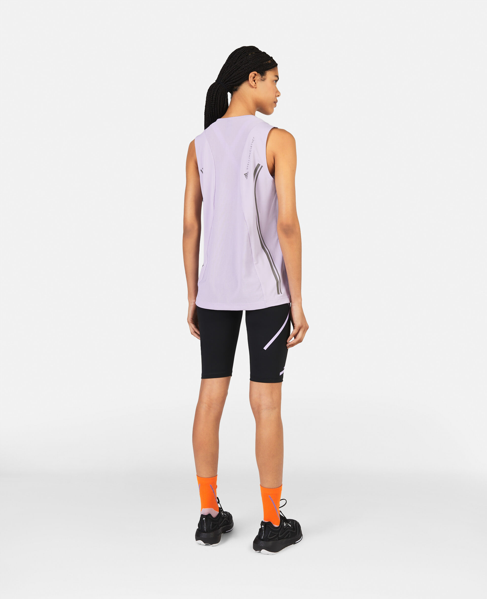 purple athletic tank top