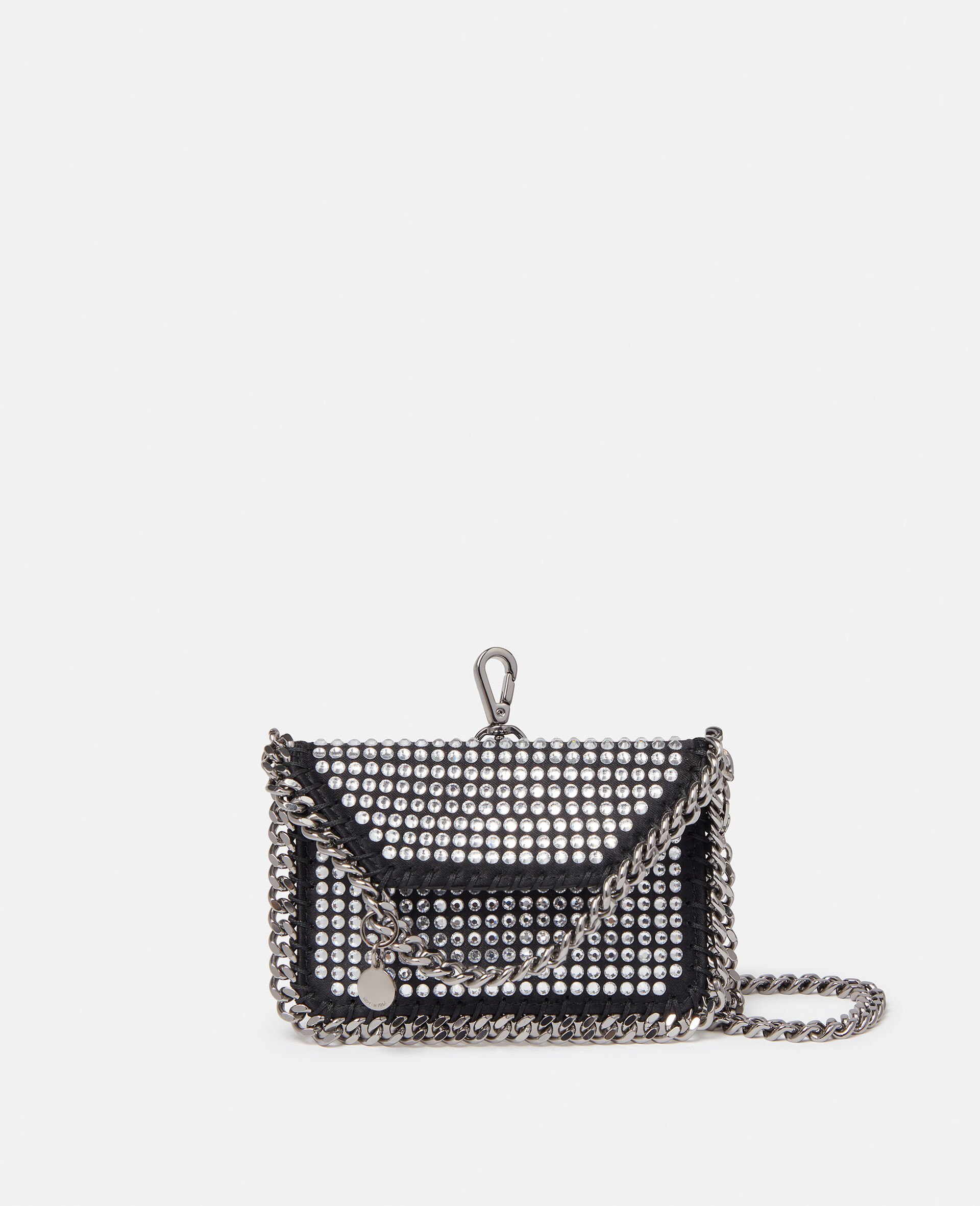 Falabella Crystal Cardholder on Chain-Black-large image number 0
