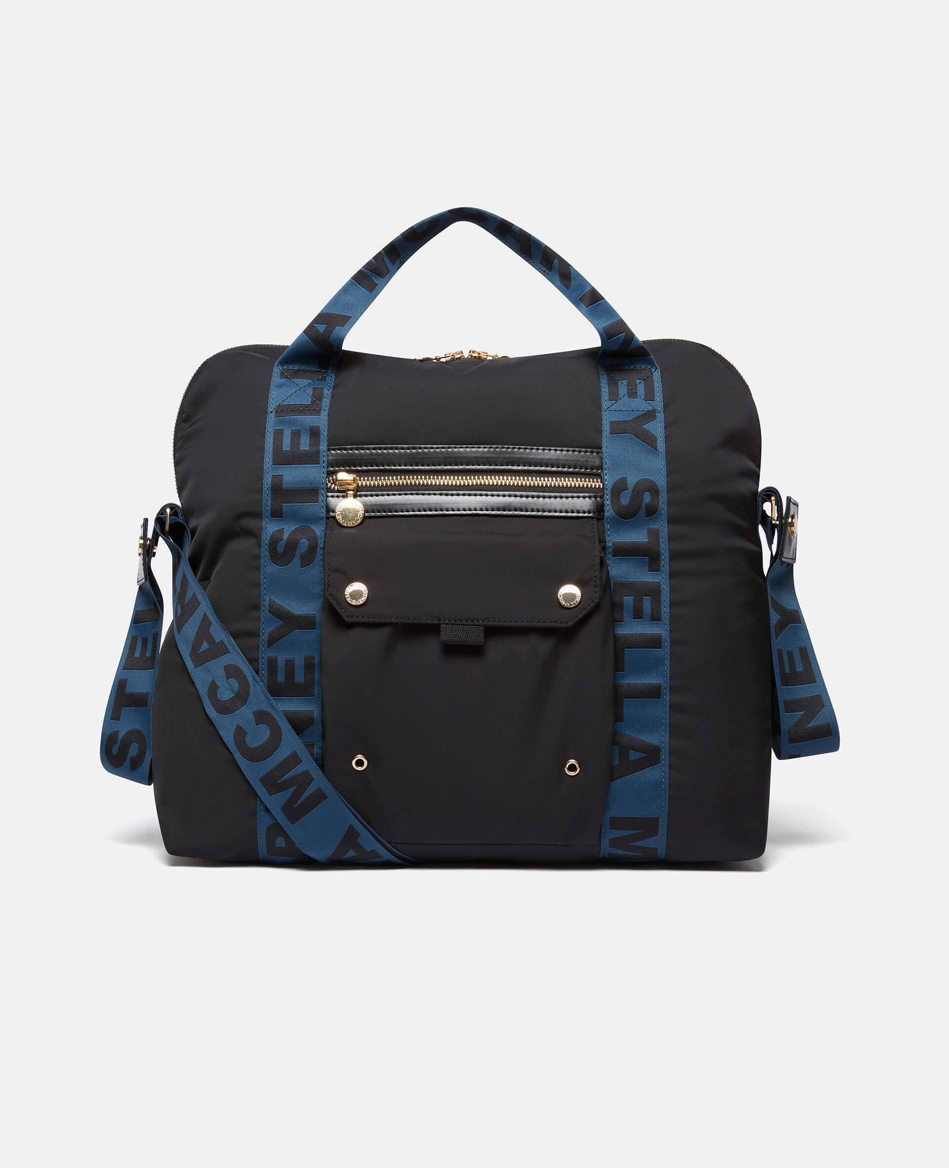 Wickeltasche mit Logo-Schwarz-large image number 0