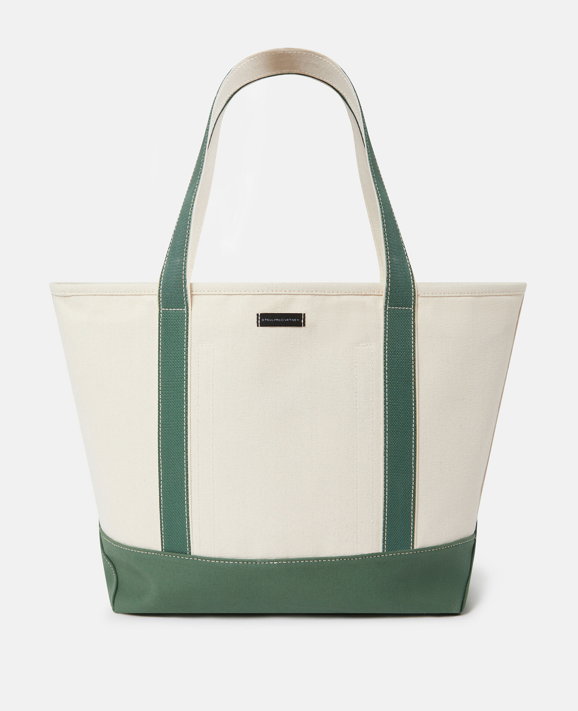 SOS Embroidered Large Tote Bag-White-large image number 3