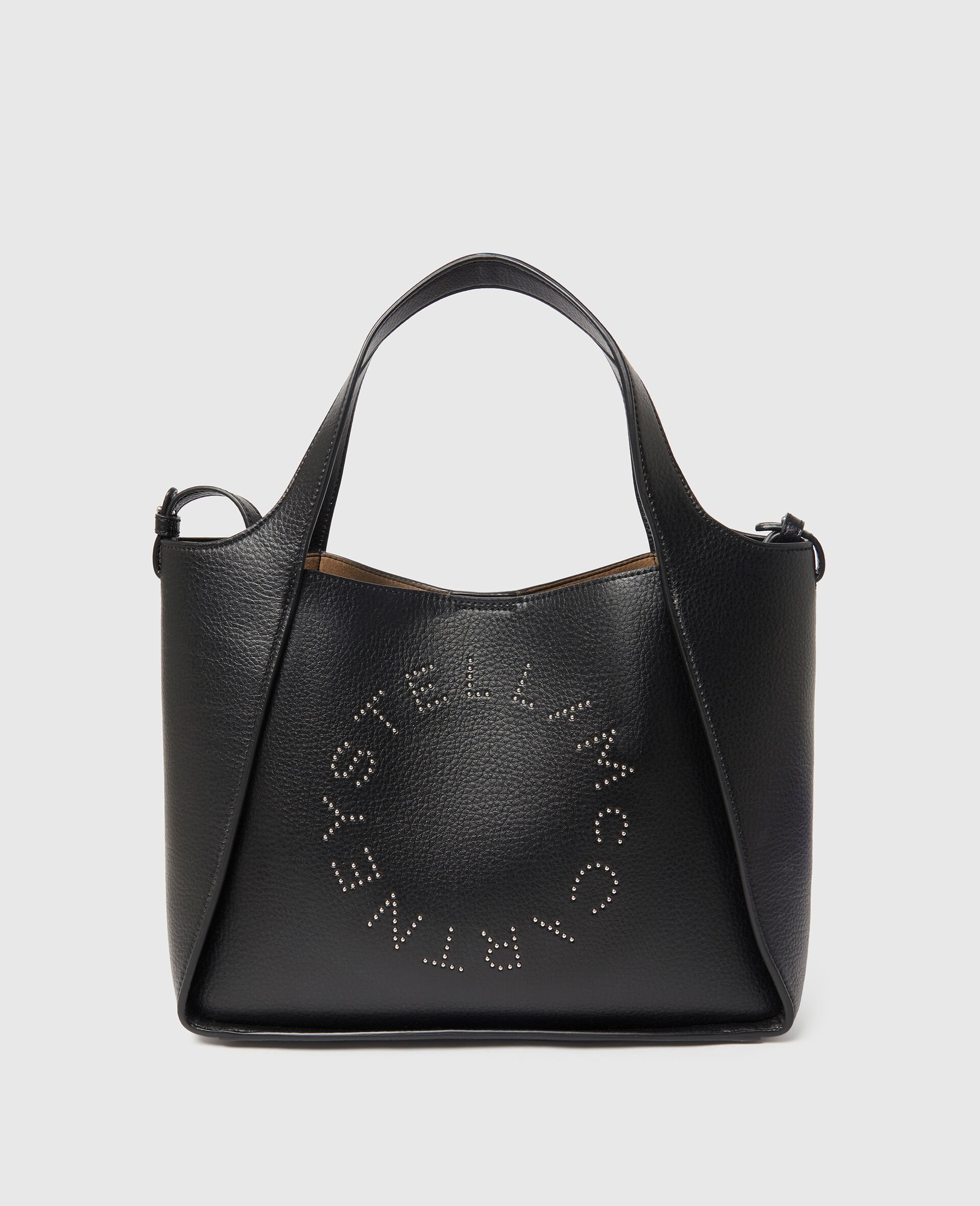 Logo Crossbody Tote Bag-Black-large image number 0