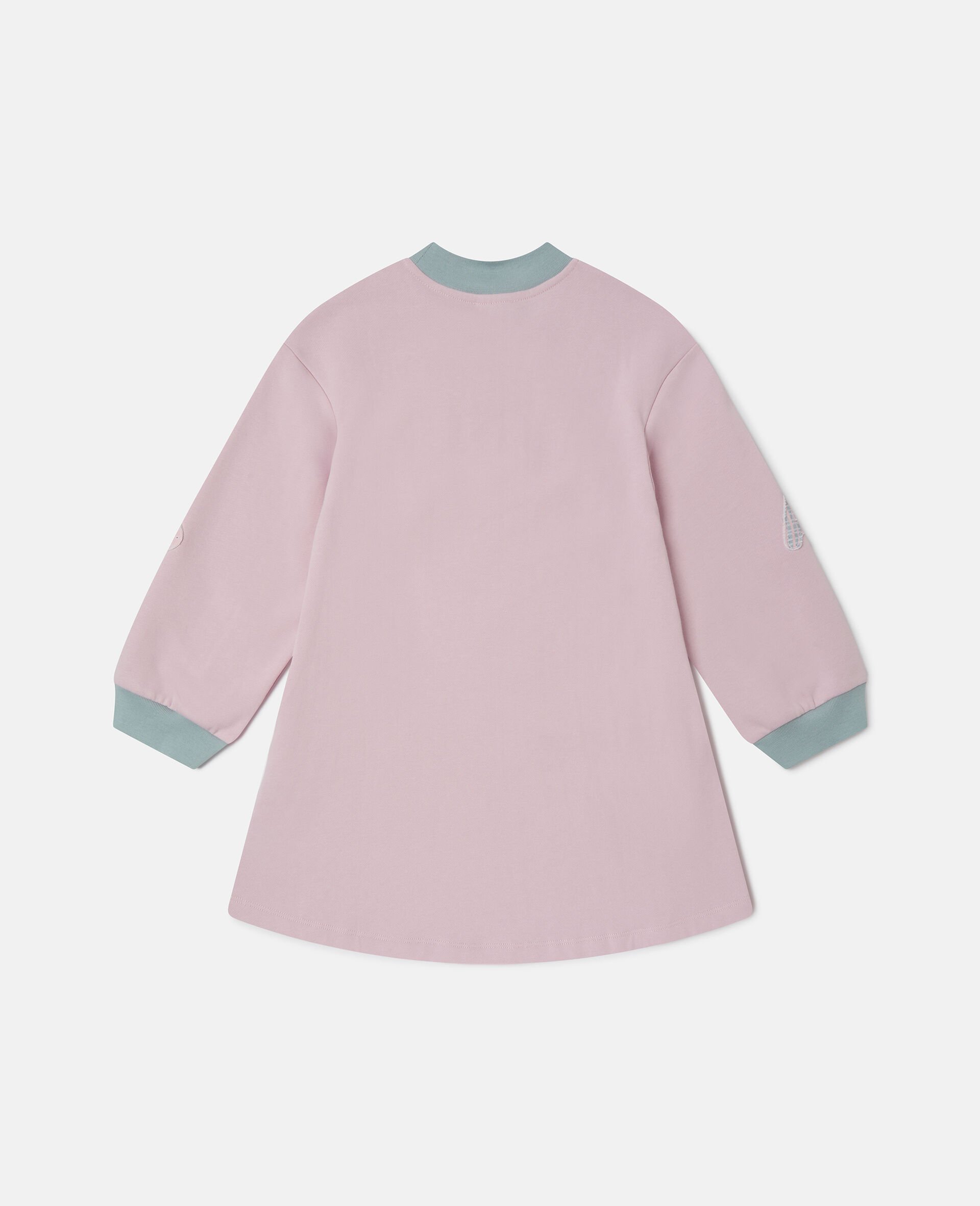 Logo Embroidery Sweatshirt Dress-Purple-large Logo Embroidery Sweatshirt Dress-Purple-large image number 2