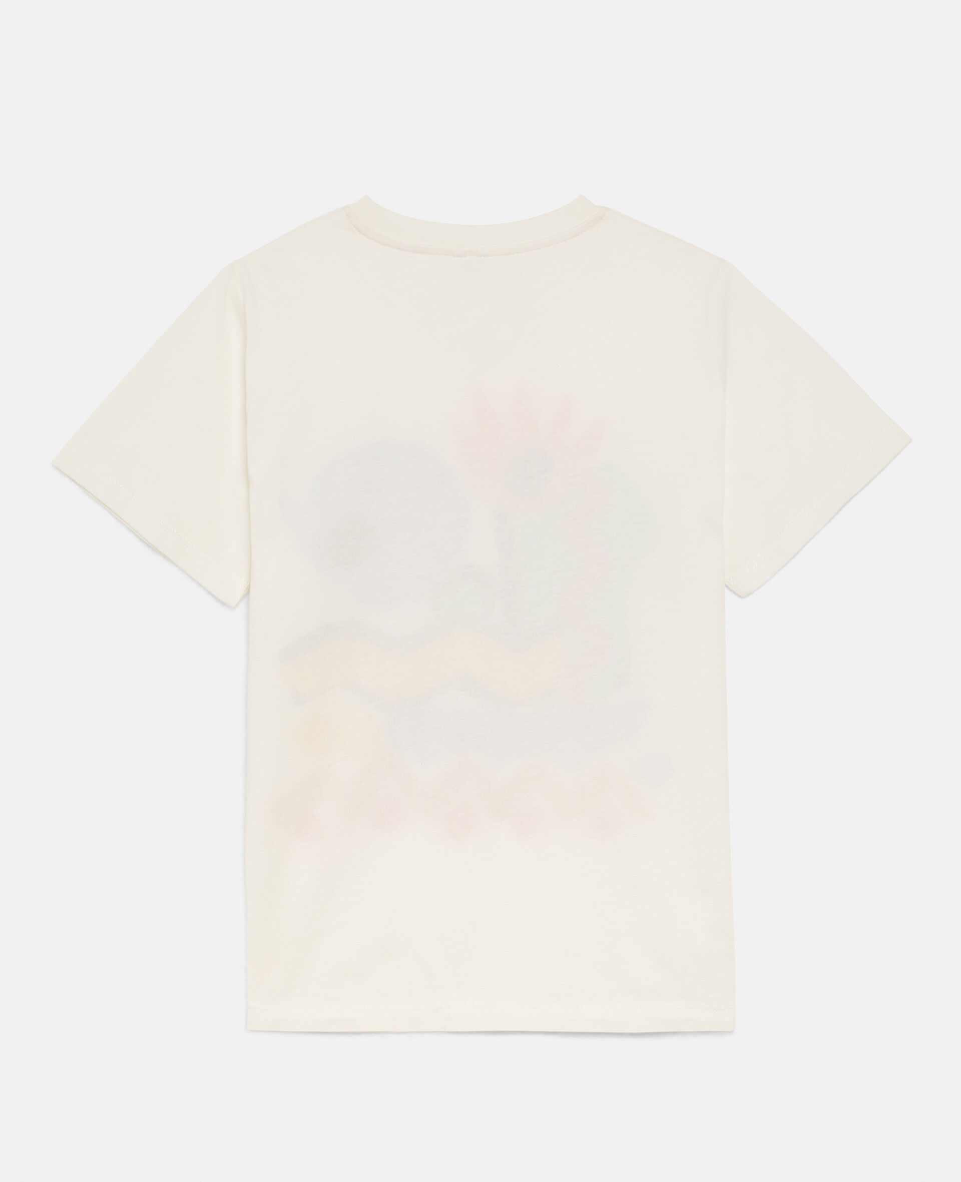 Abstract Cotton T-Shirt-White-large image number 2