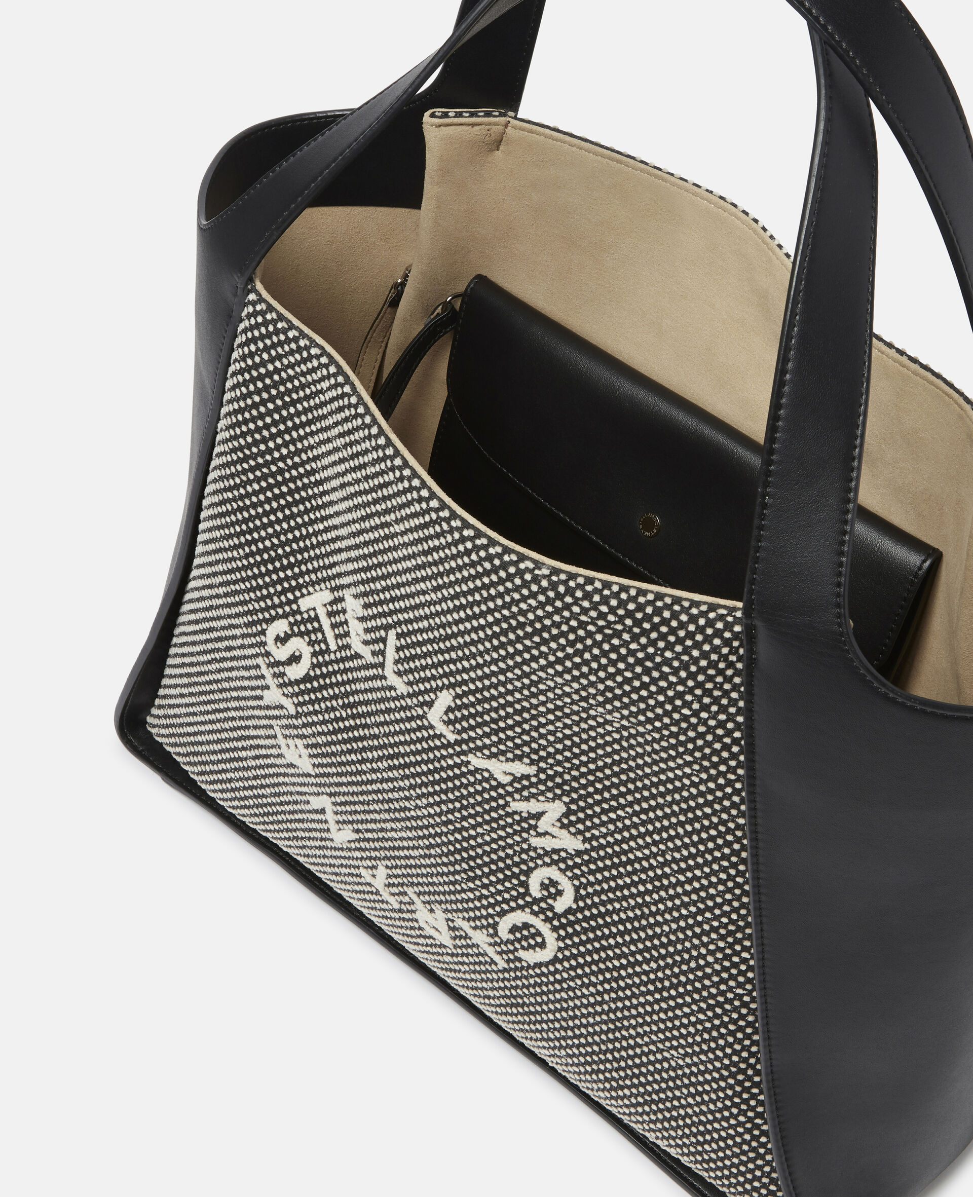 Stella Logo Tote Bag-Beige-large Stella Logo Tote Bag-Beige-large image number 3