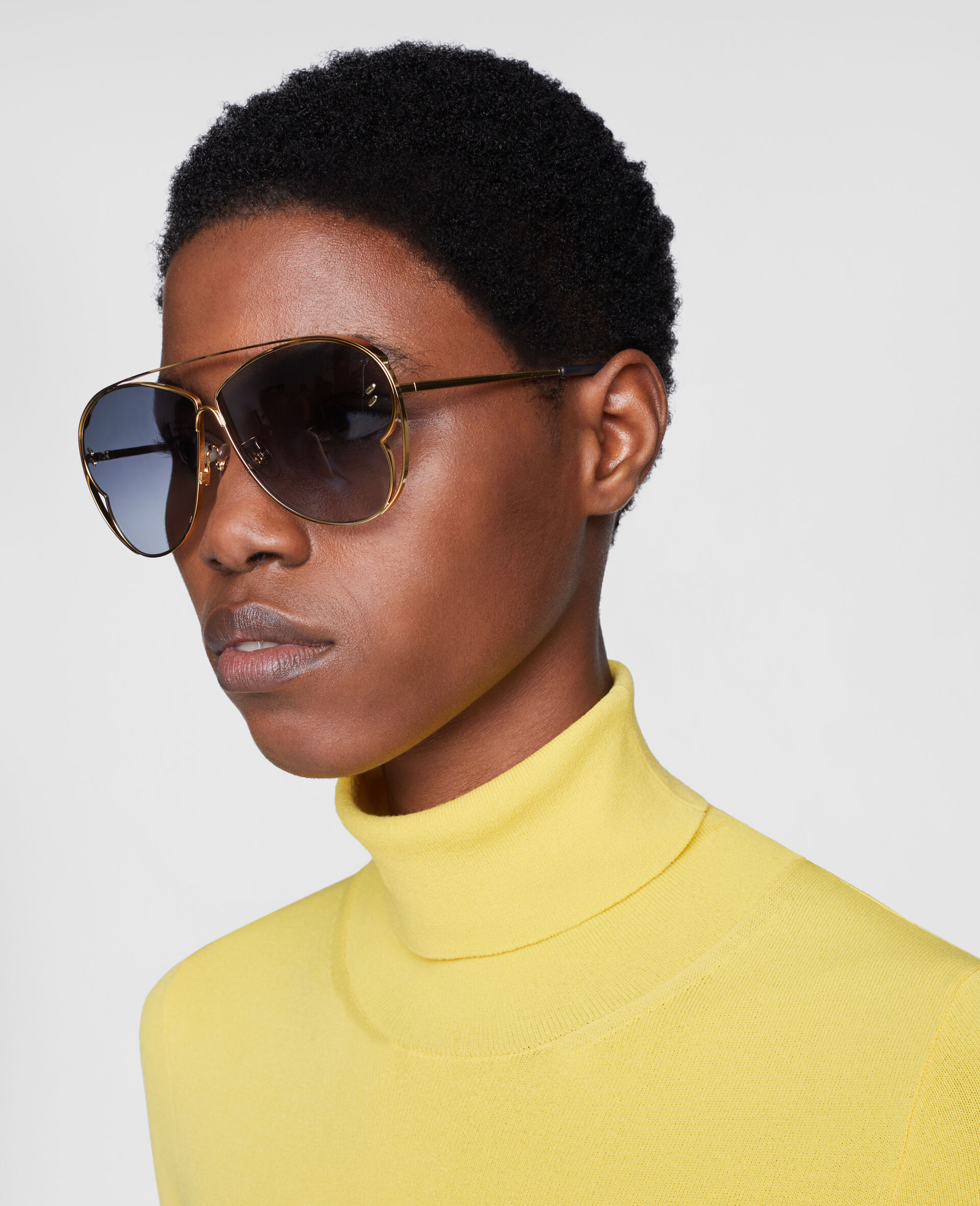 Lunettes de soleil papillon-Jaune-large image number 2