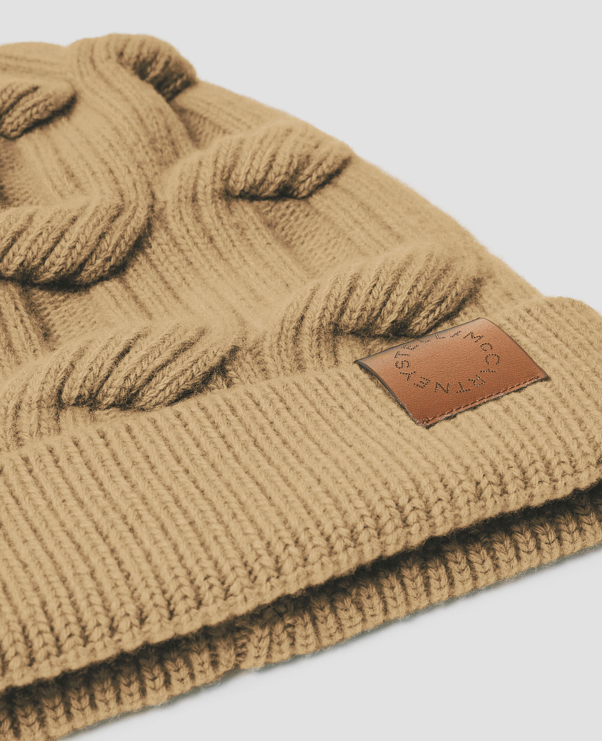 Falabella Cable-Knit Beanie-Blue-large image number 2