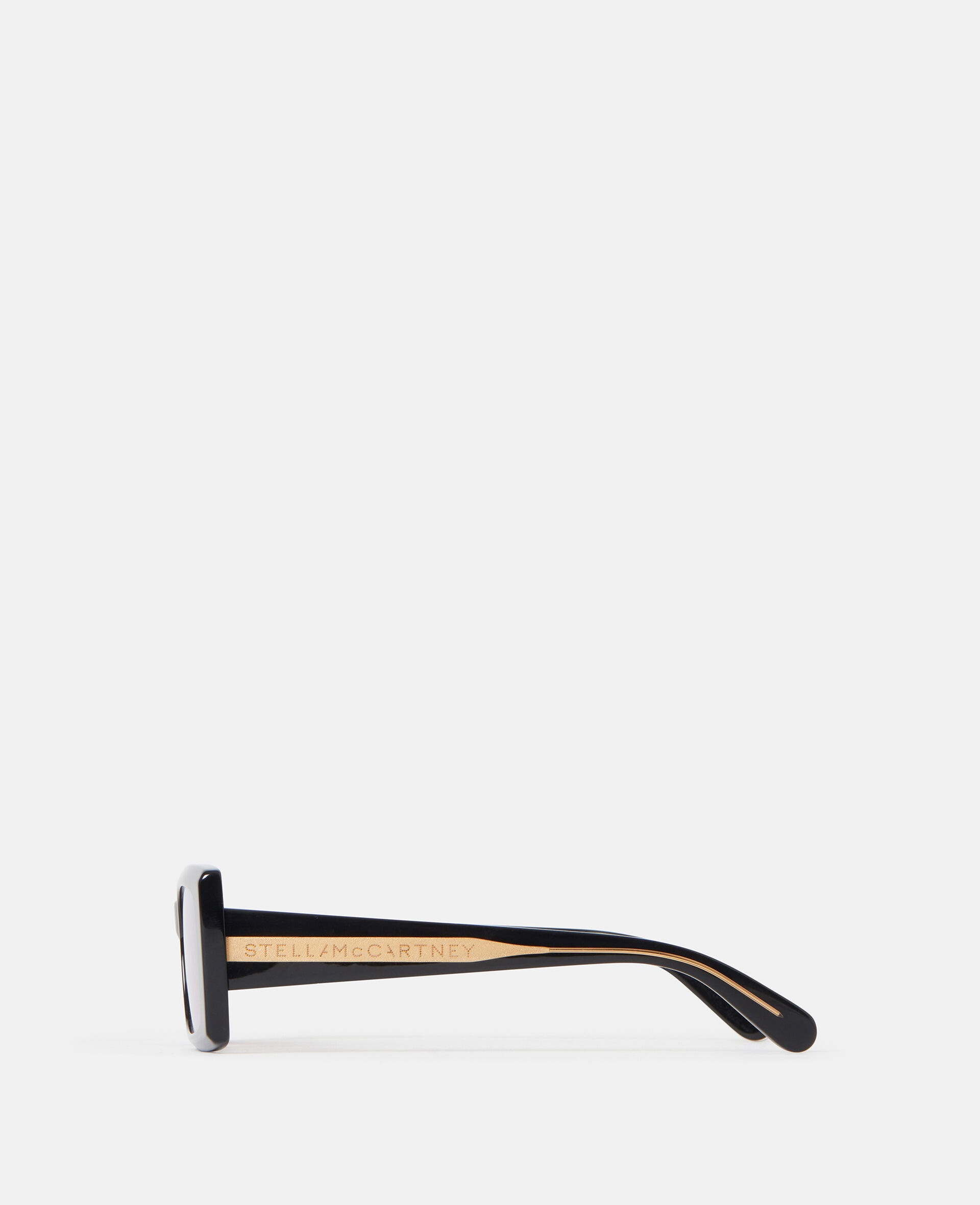 Logo-Engraved Rectangular Sunglasses-黑色-large Logo-Engraved Rectangular Sunglasses-黑色-large image number 2