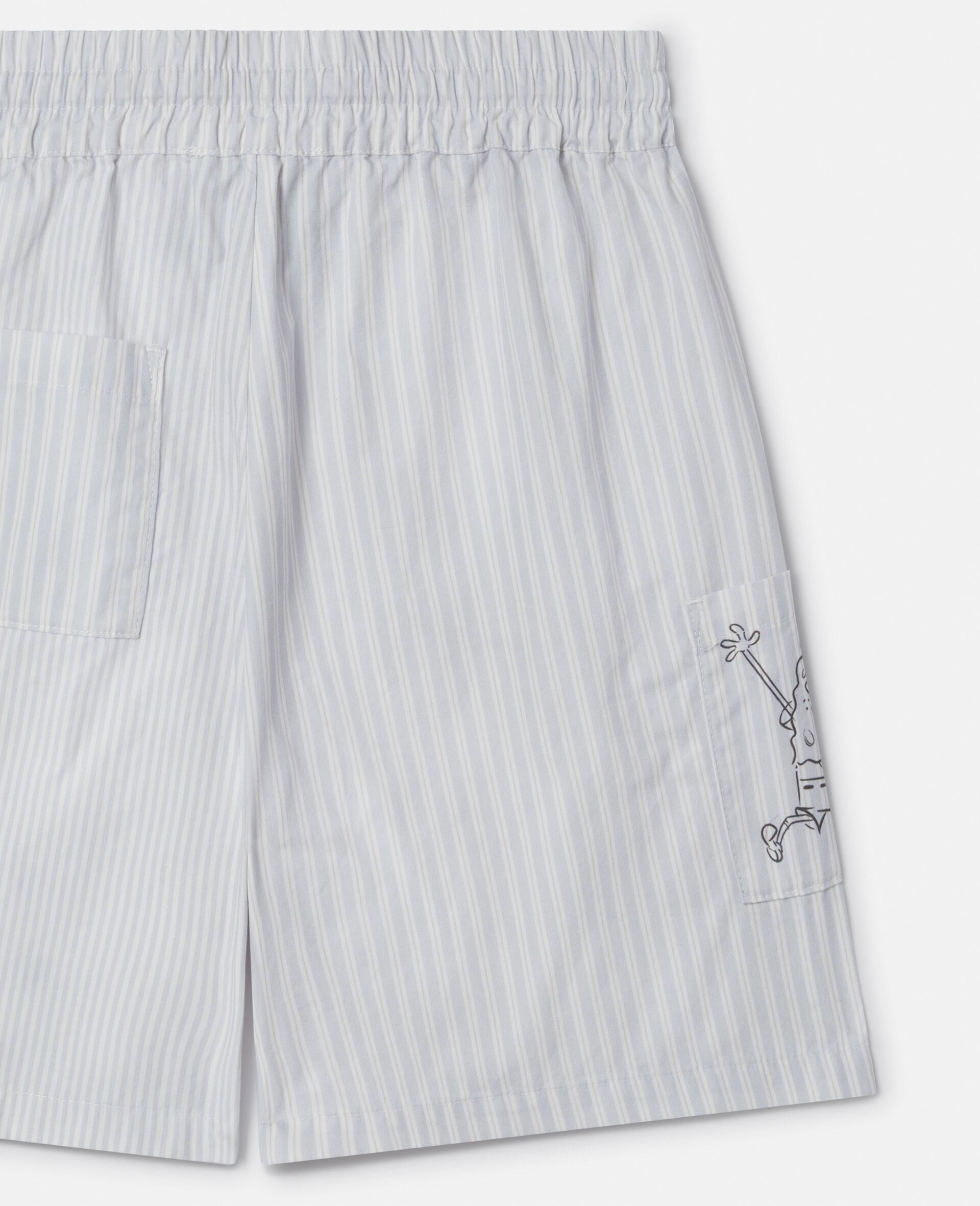 SpongeBob Graphic Shorts-Cream-large image number 3