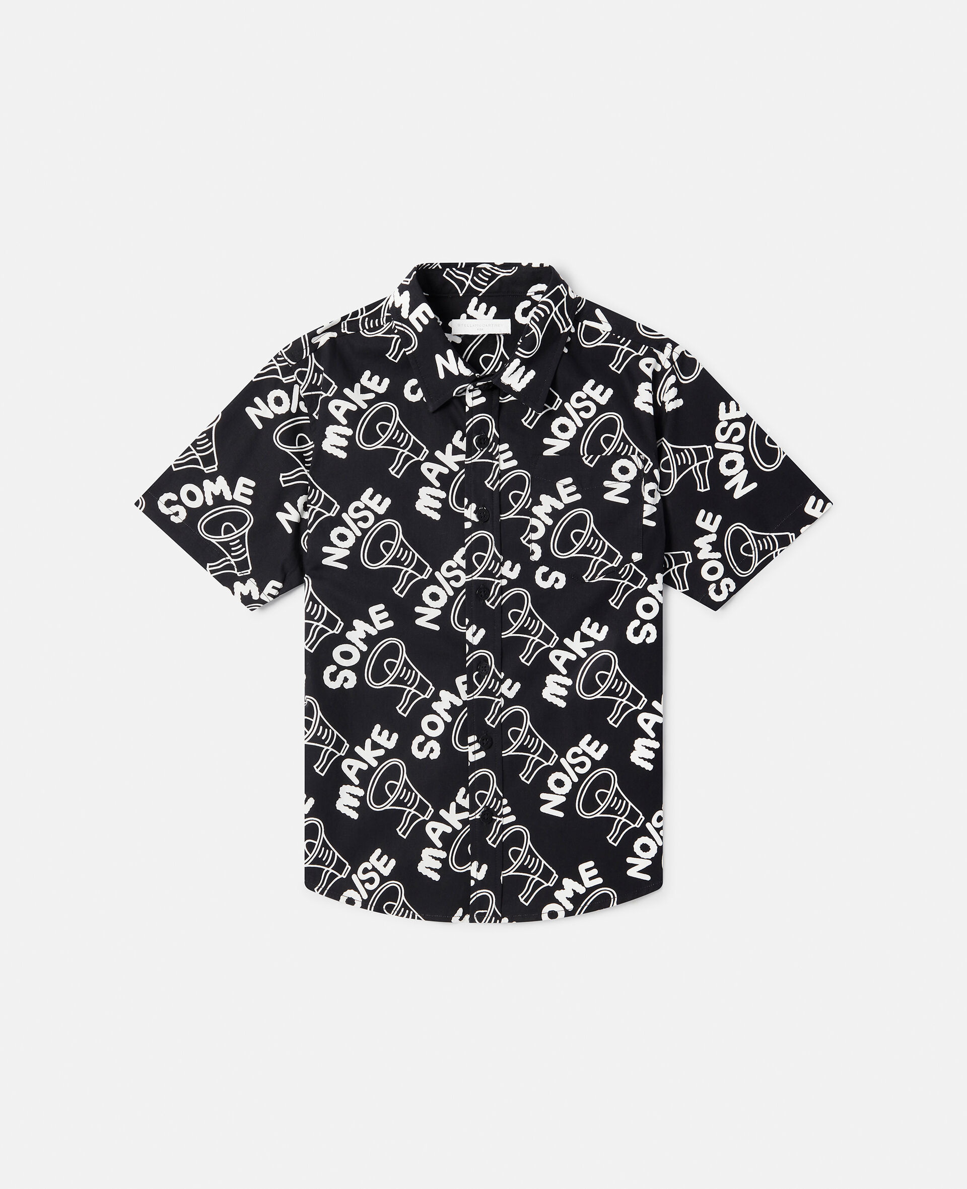 'Make Some Noise' Megaphone Print Shirt-Multicolour-large image number 0