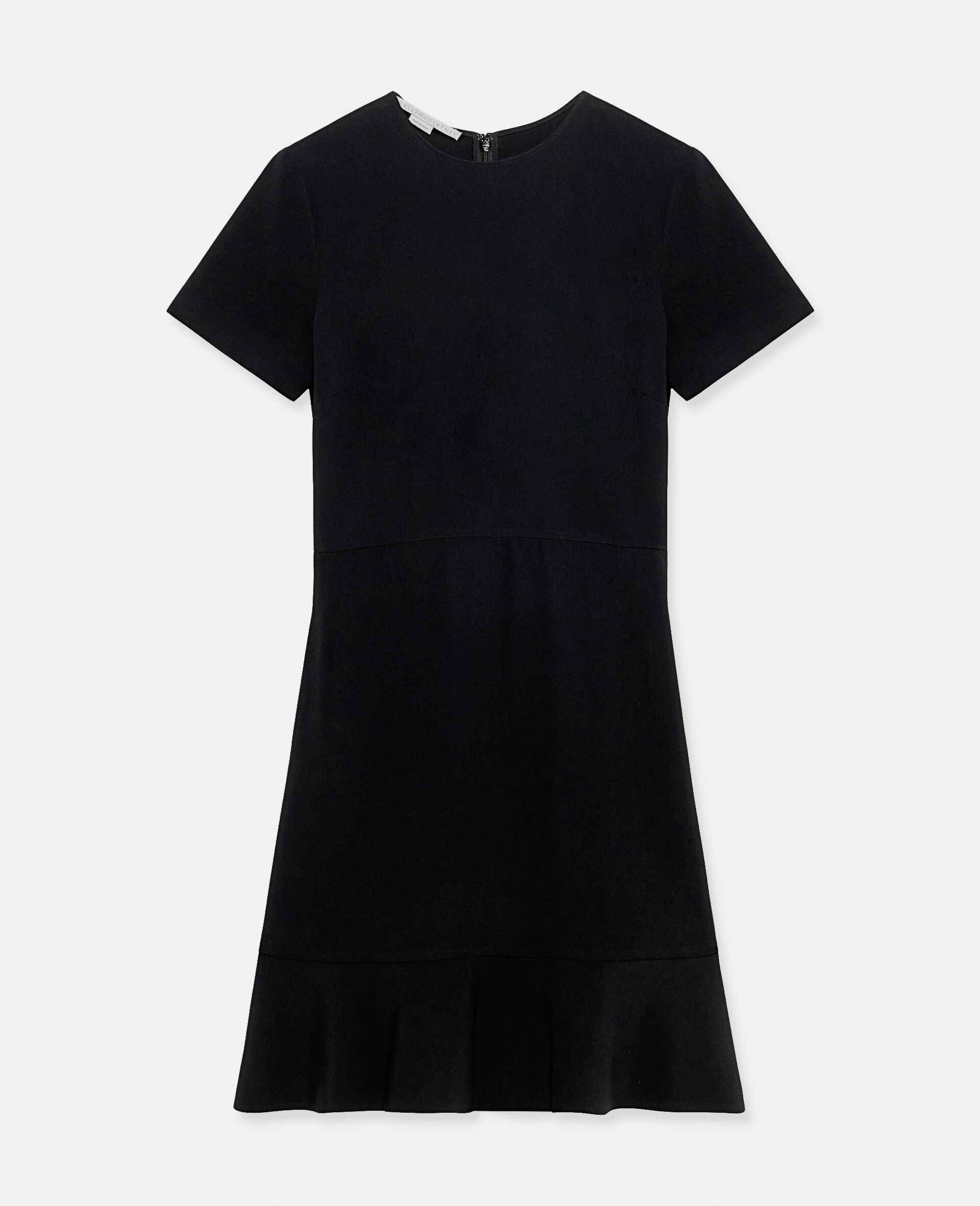Women Black Stella Iconics Stretch Cady Dress | Stella McCartney US